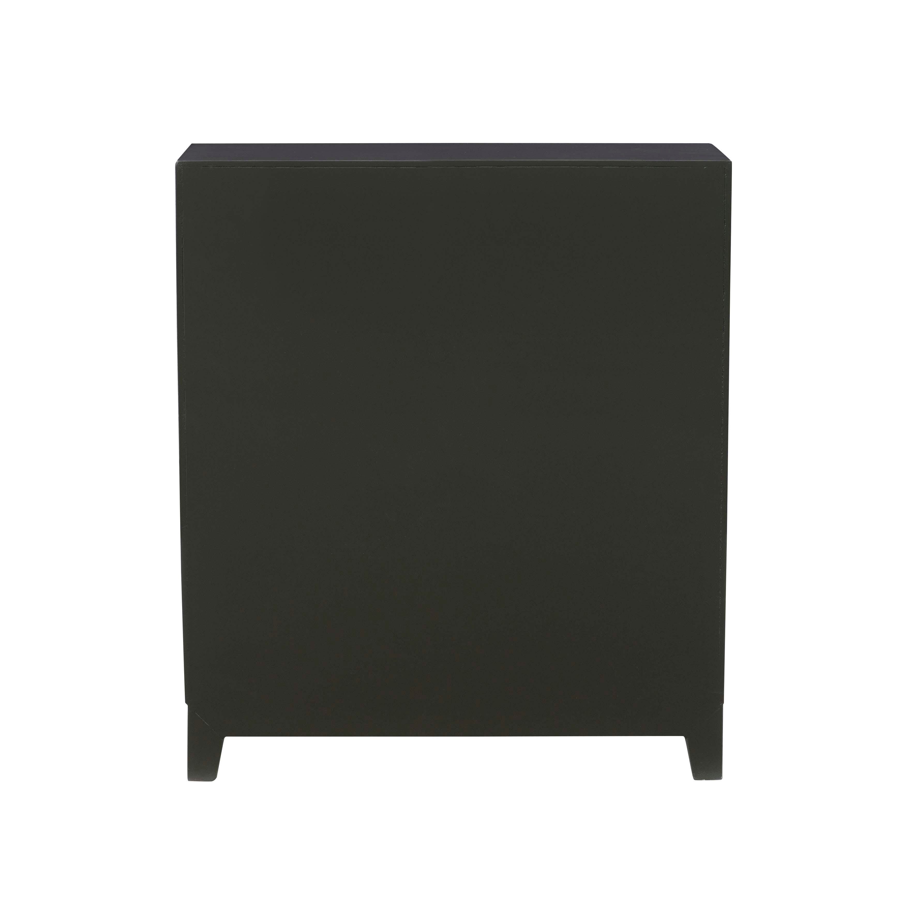 Linon Shelby Accent Cabinet, Dark Gray, large
