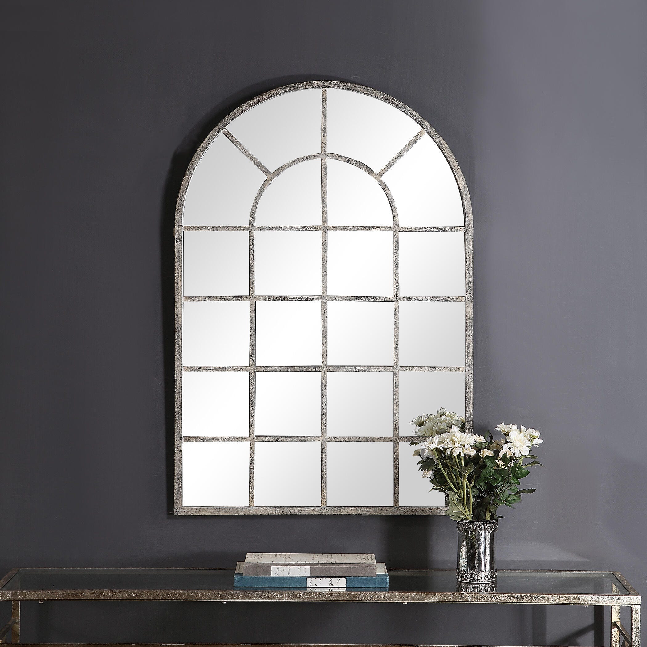 Exalted Living Arched Wall Mirror, , large