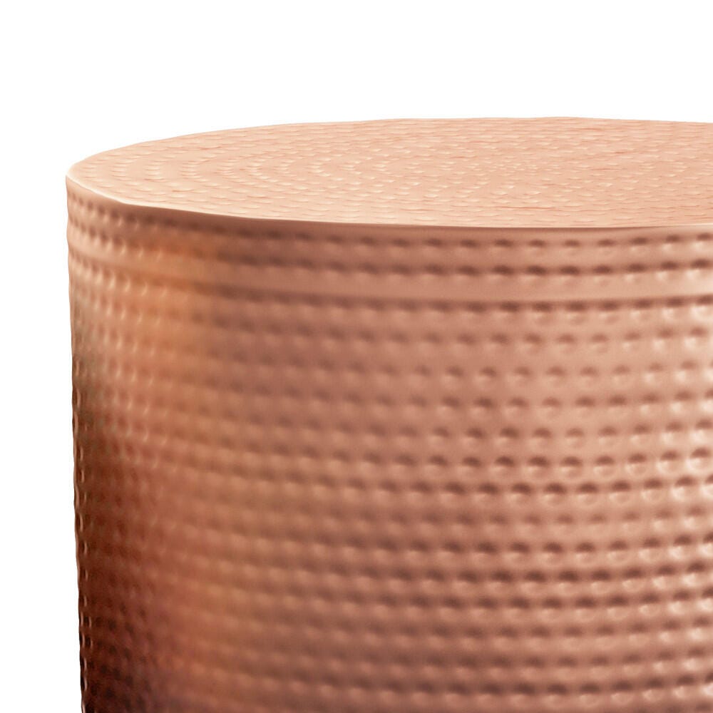 Simpli Home Nova Metal Accent Table, Copper Ombre, large