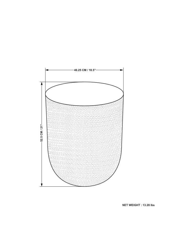 Simpli Home Nova Metal Accent Table, Copper Ombre, large