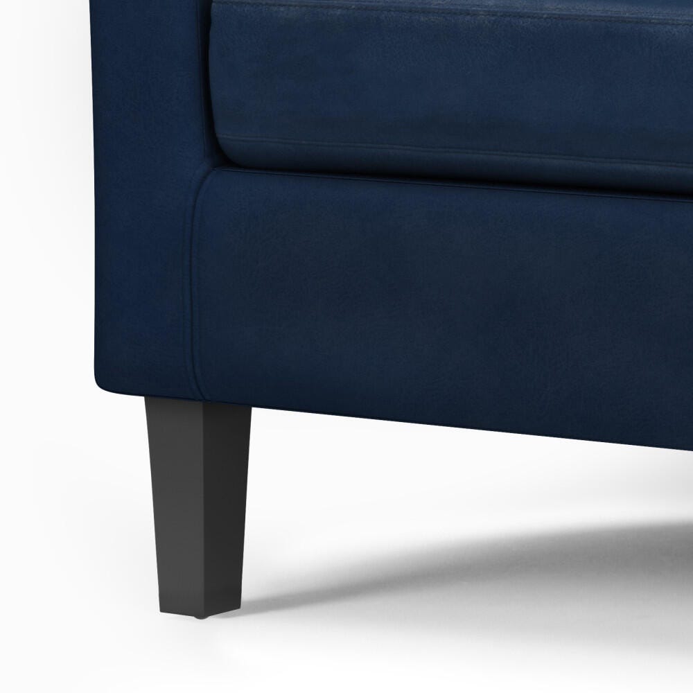 Simpli Home Austin Tub Chair, Dark Blue, large