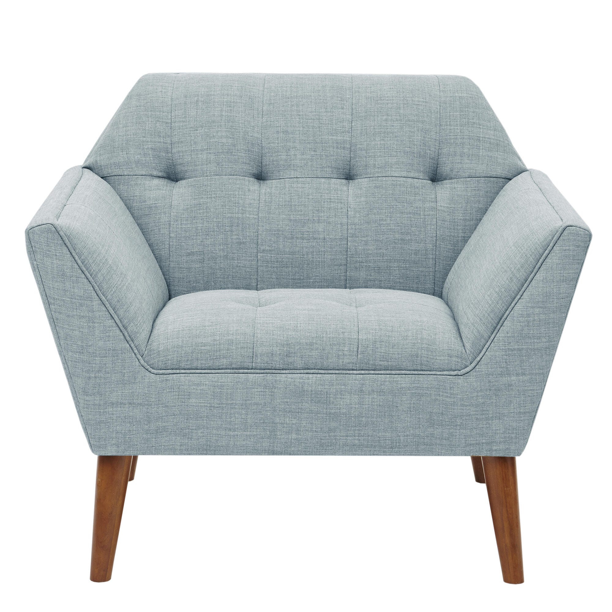 INK+IVY Newport Lounge Chair, Light Blue, large