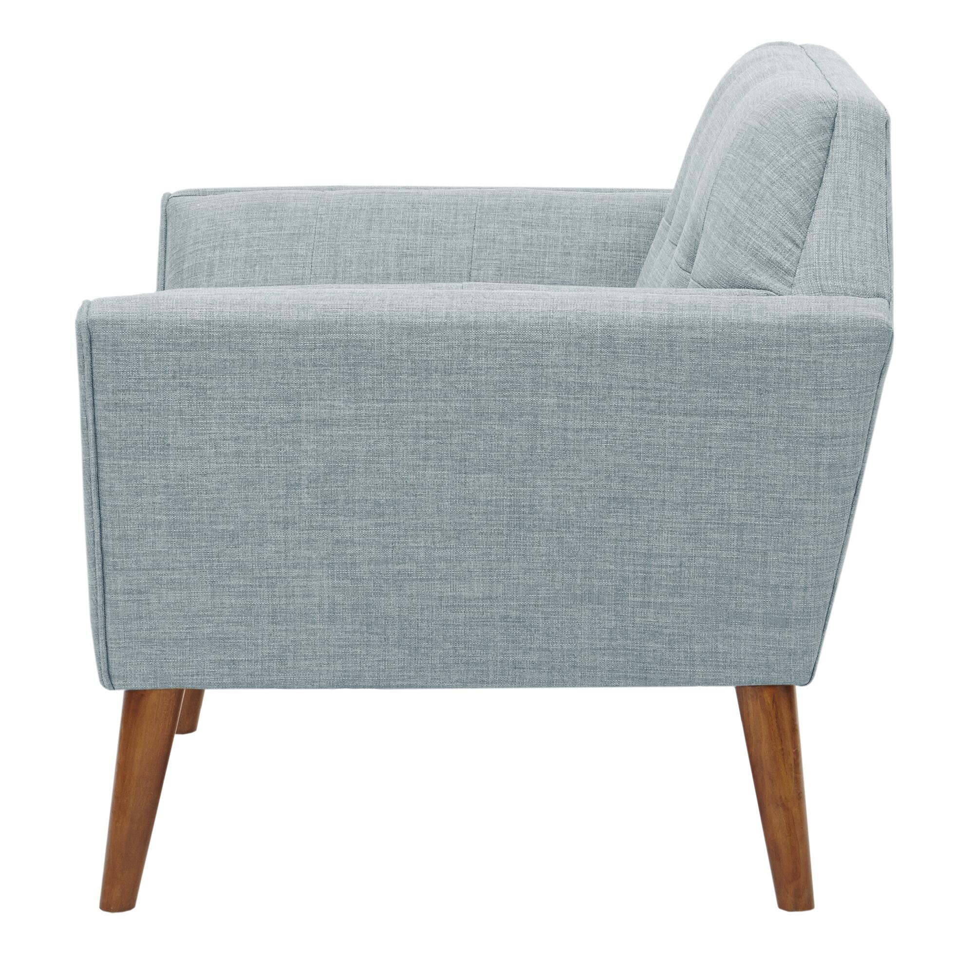 INK+IVY Newport Lounge Chair, Light Blue, large