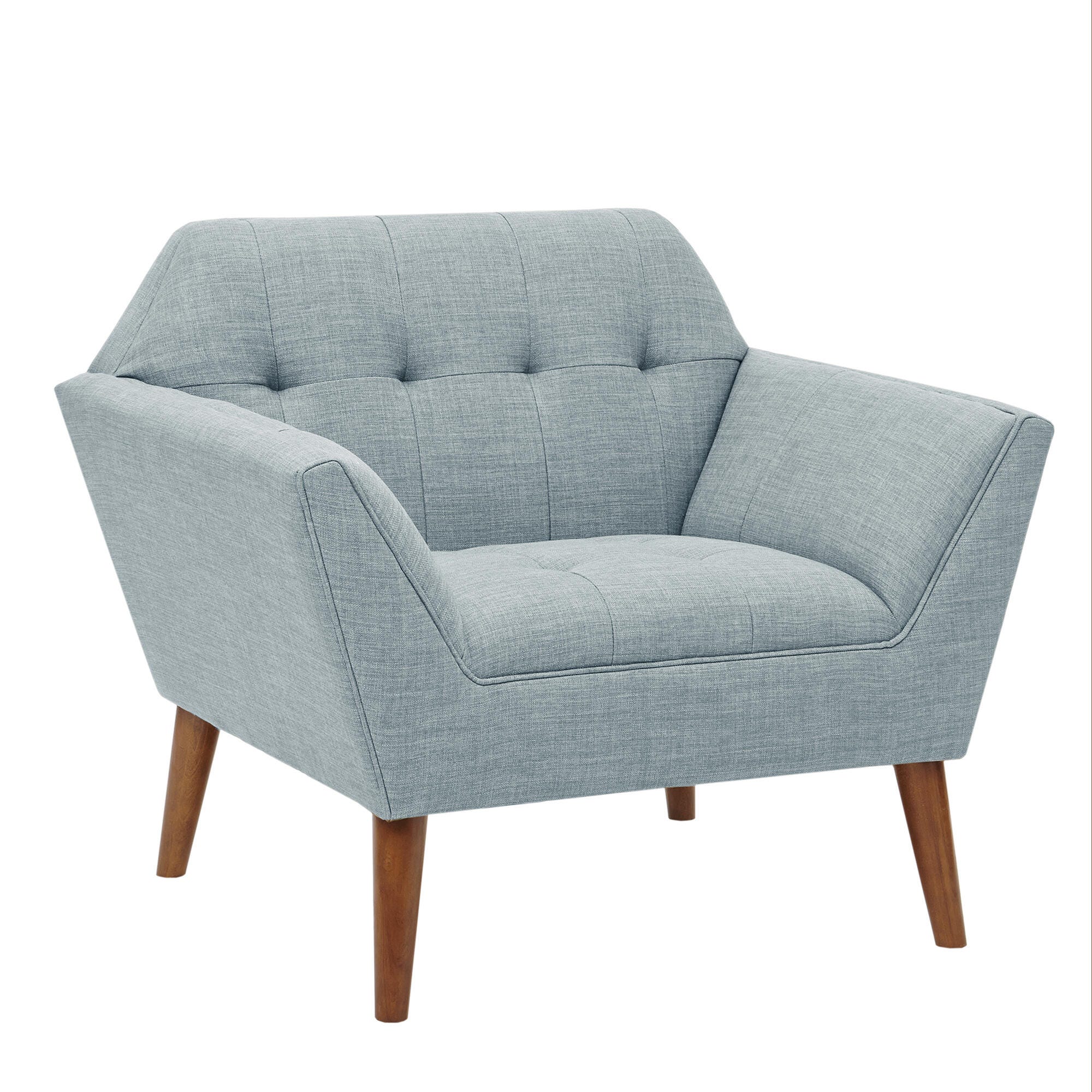 INK+IVY Newport Lounge Chair, Light Blue, large