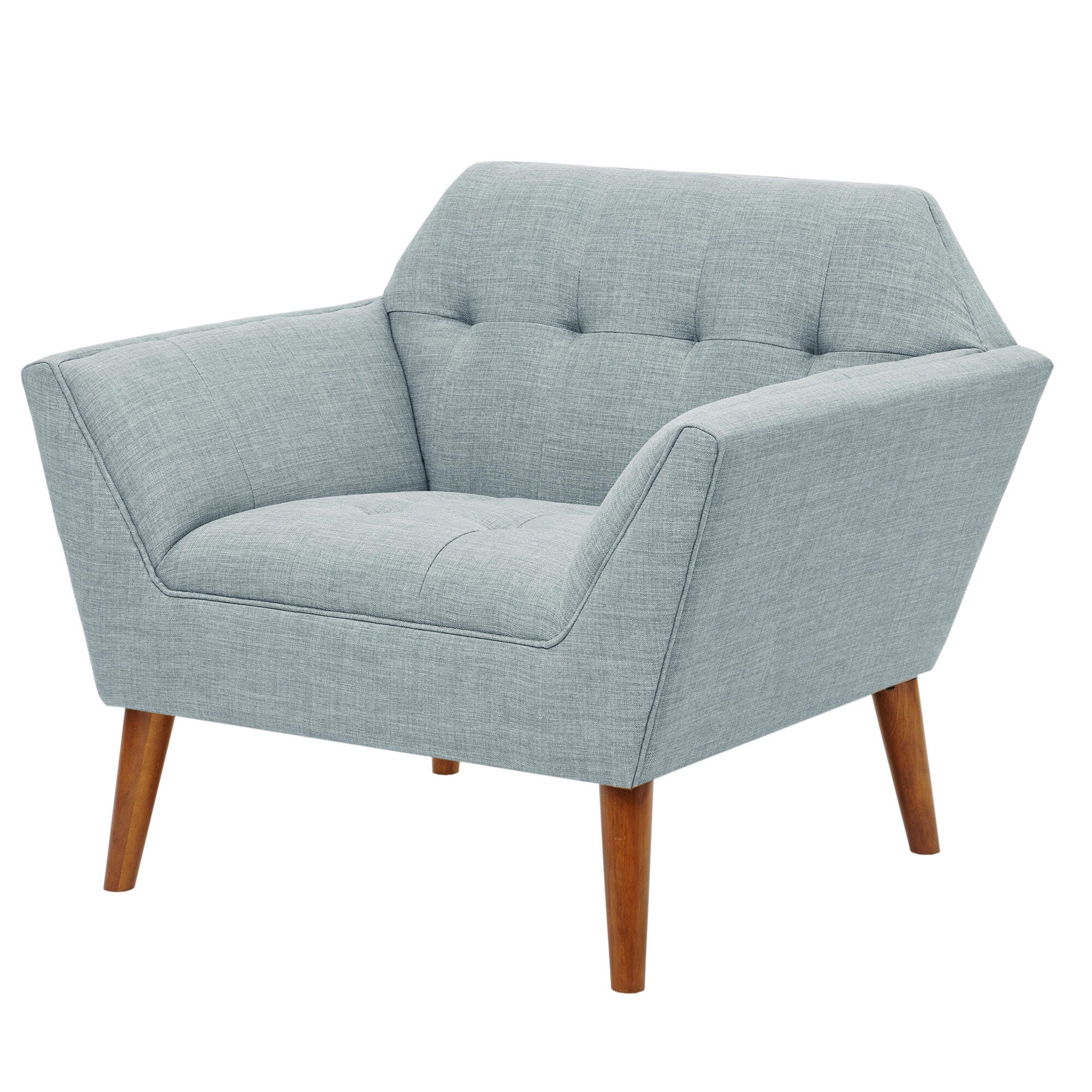 INK+IVY Newport Lounge Chair, Light Blue, large