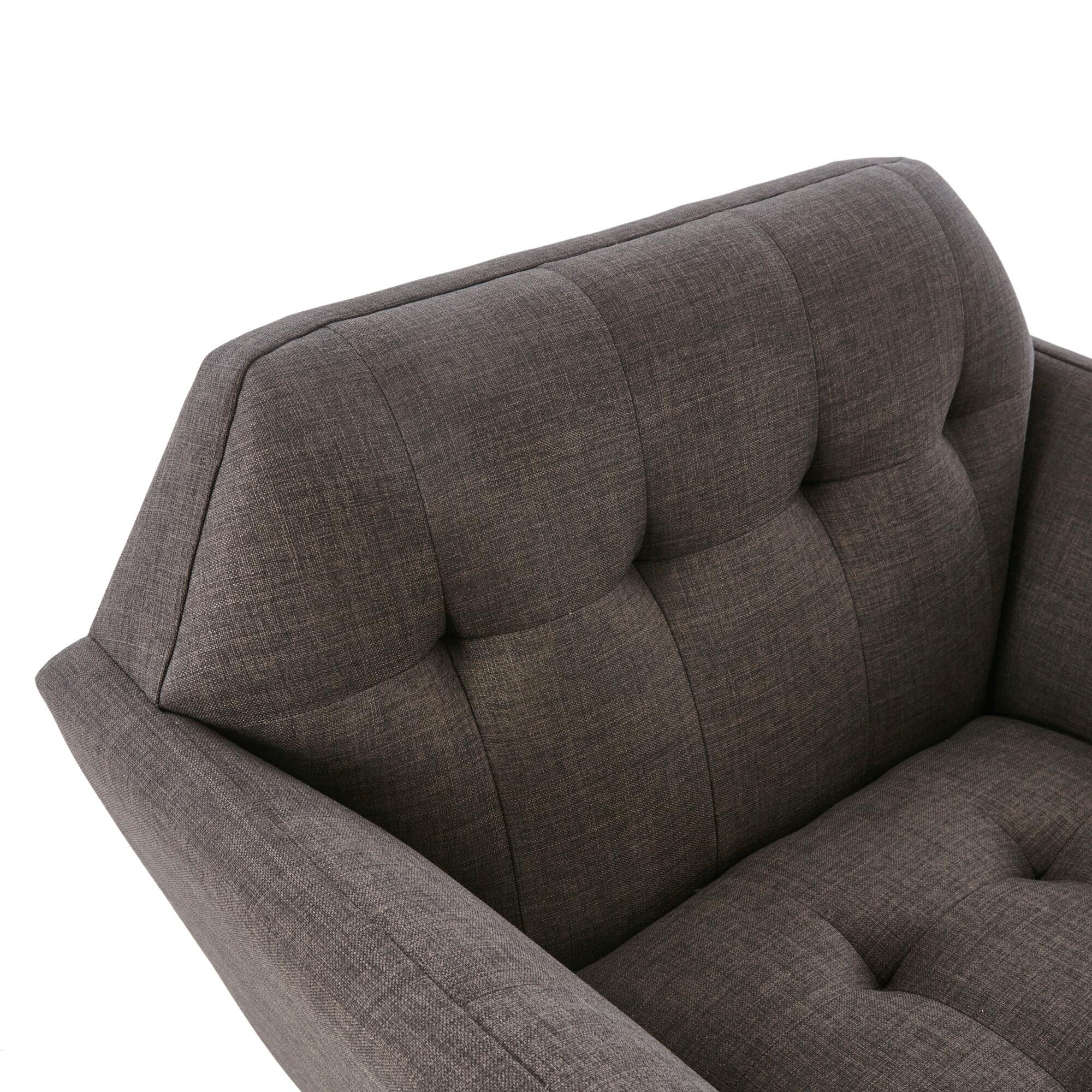 INK+IVY Newport Lounge Chair, Charcoal, large