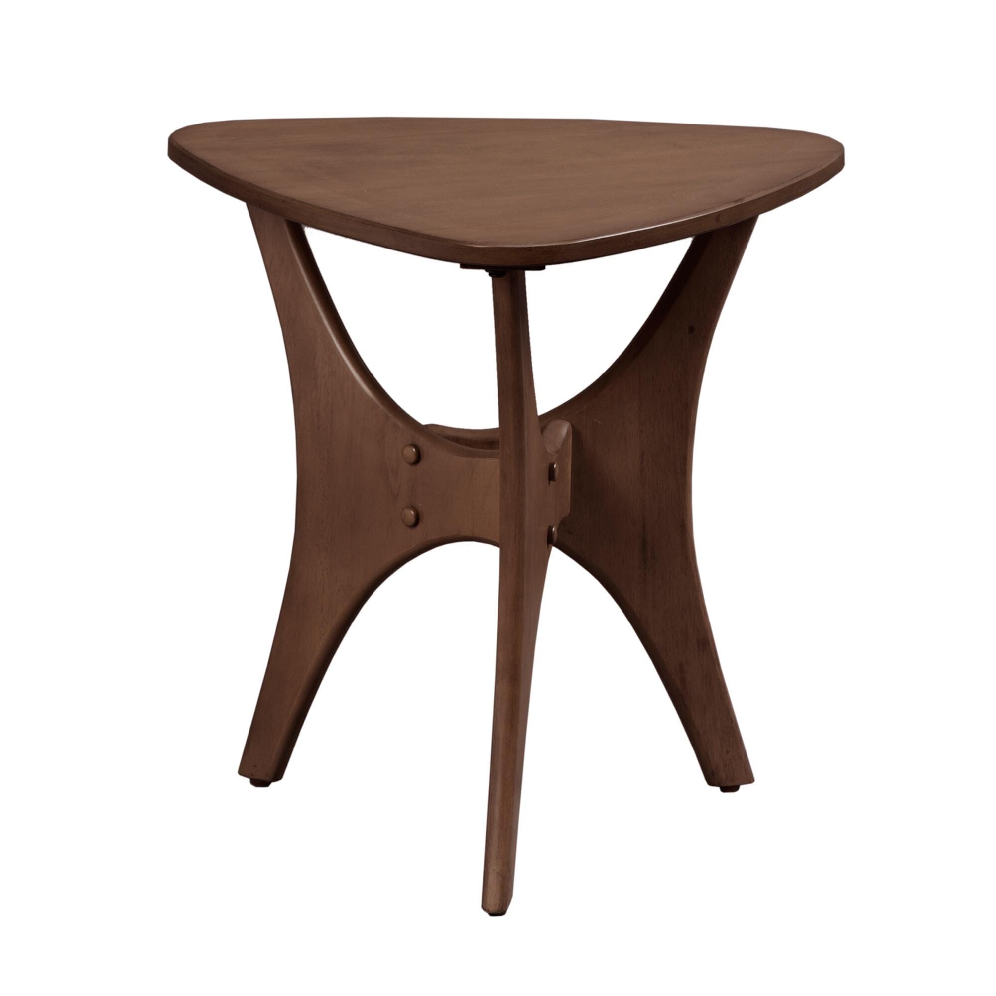 Sheridan Triangle Wood Side Table