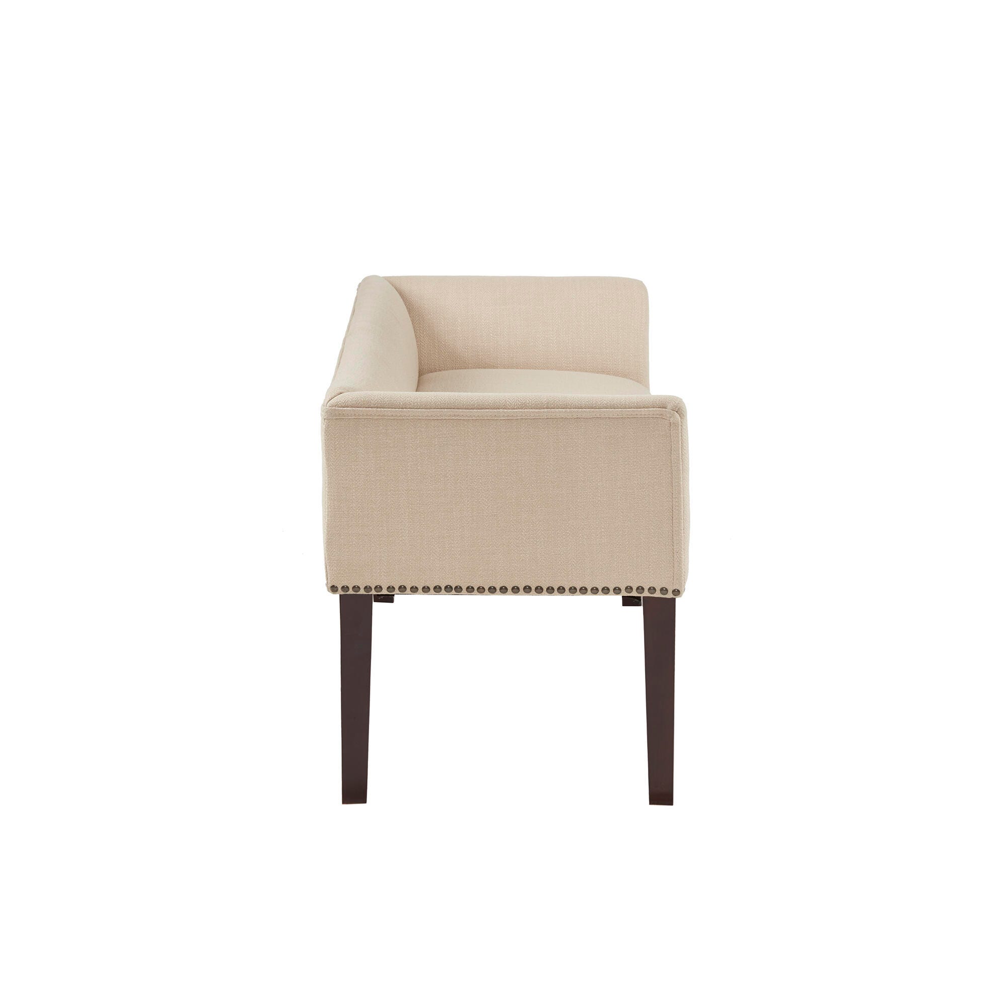 Madison Park Welburn Accent Bench, Cream, large