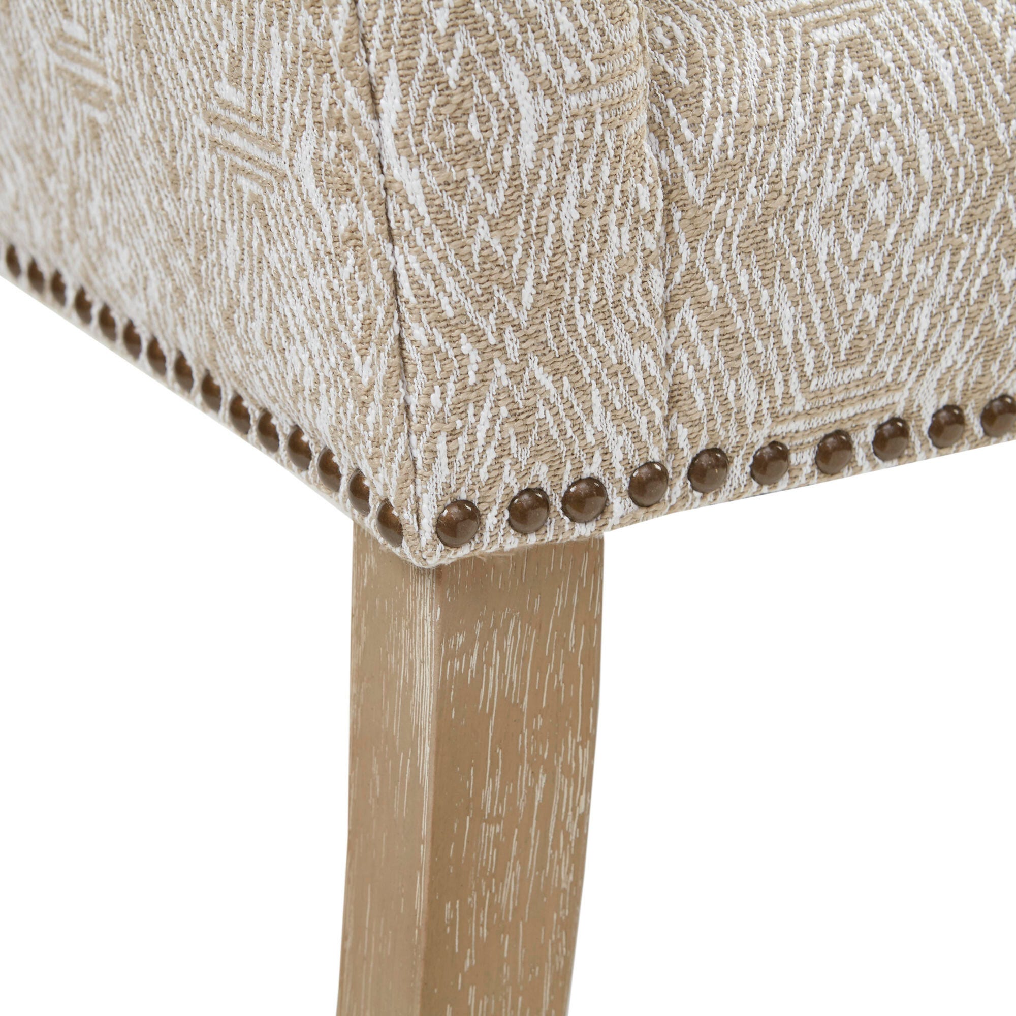 Madison Park Welburn Accent Bench, Taupe Multi, large