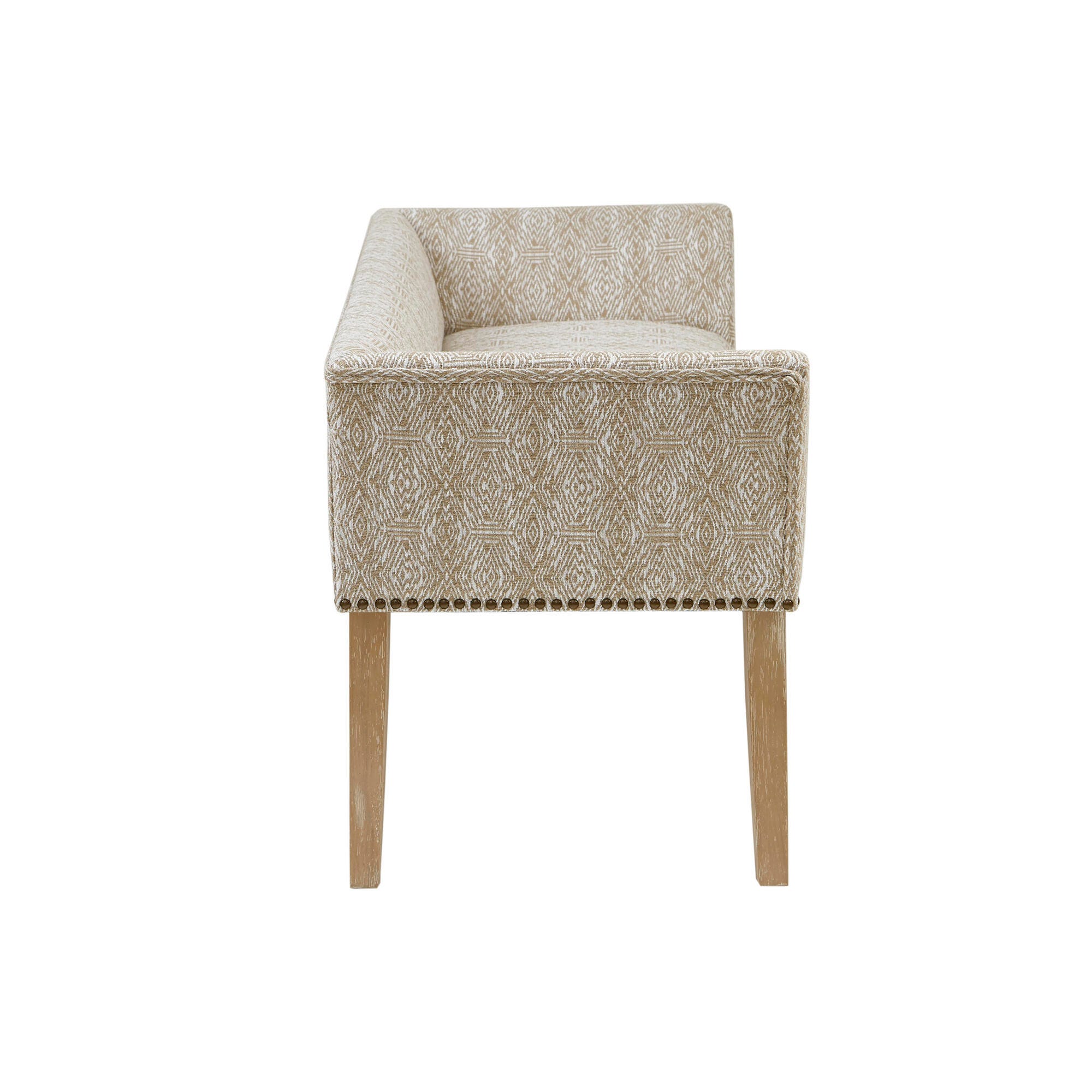 Madison Park Welburn Accent Bench, Taupe Multi, large