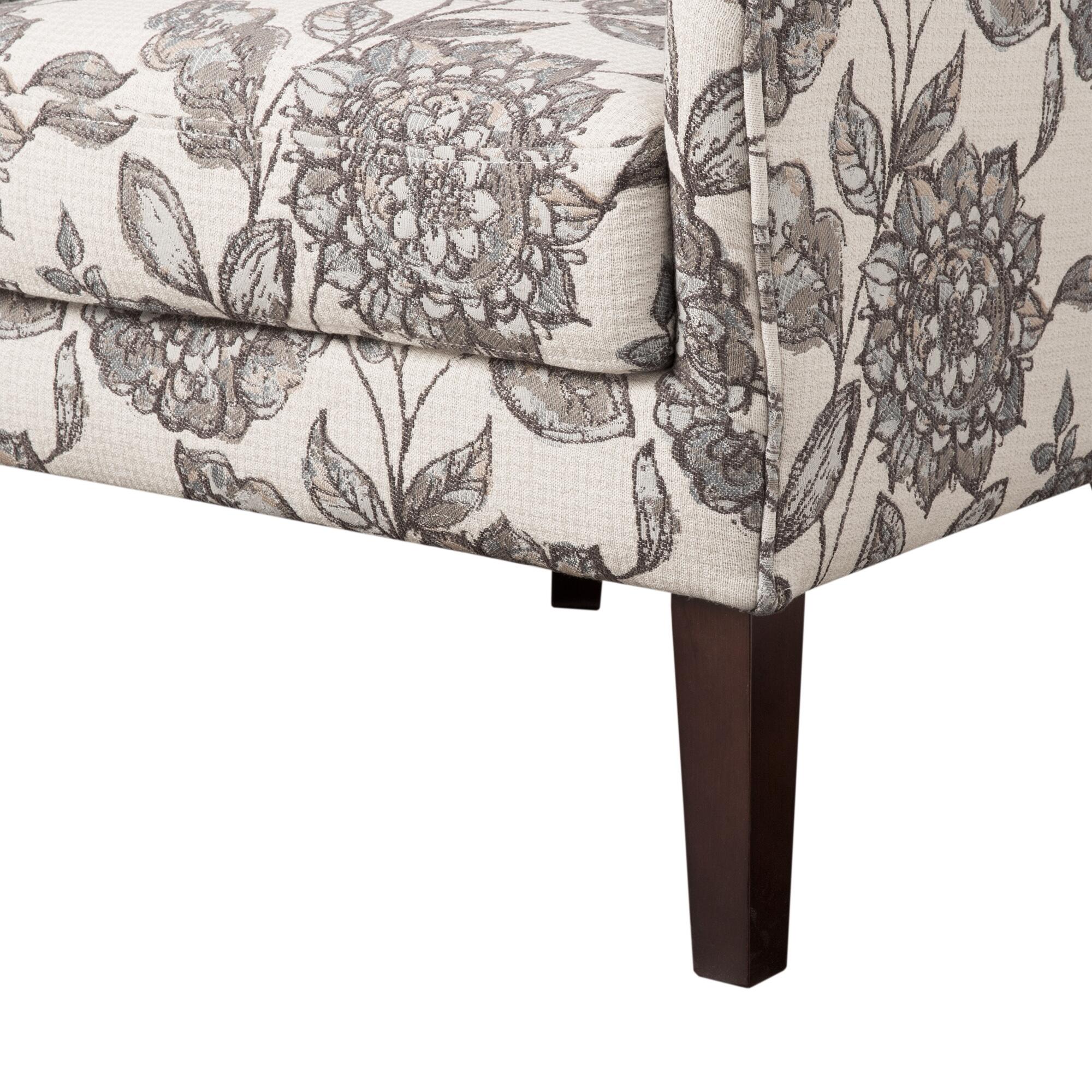 Madison Park Arianna Swoop Wing Chair, Multi, large
