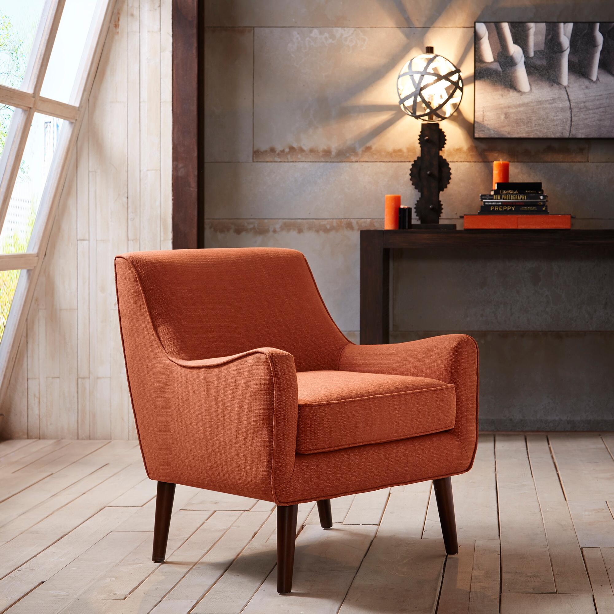 Madison Park Oxford Accent Chair, Burnt Orange, rollover