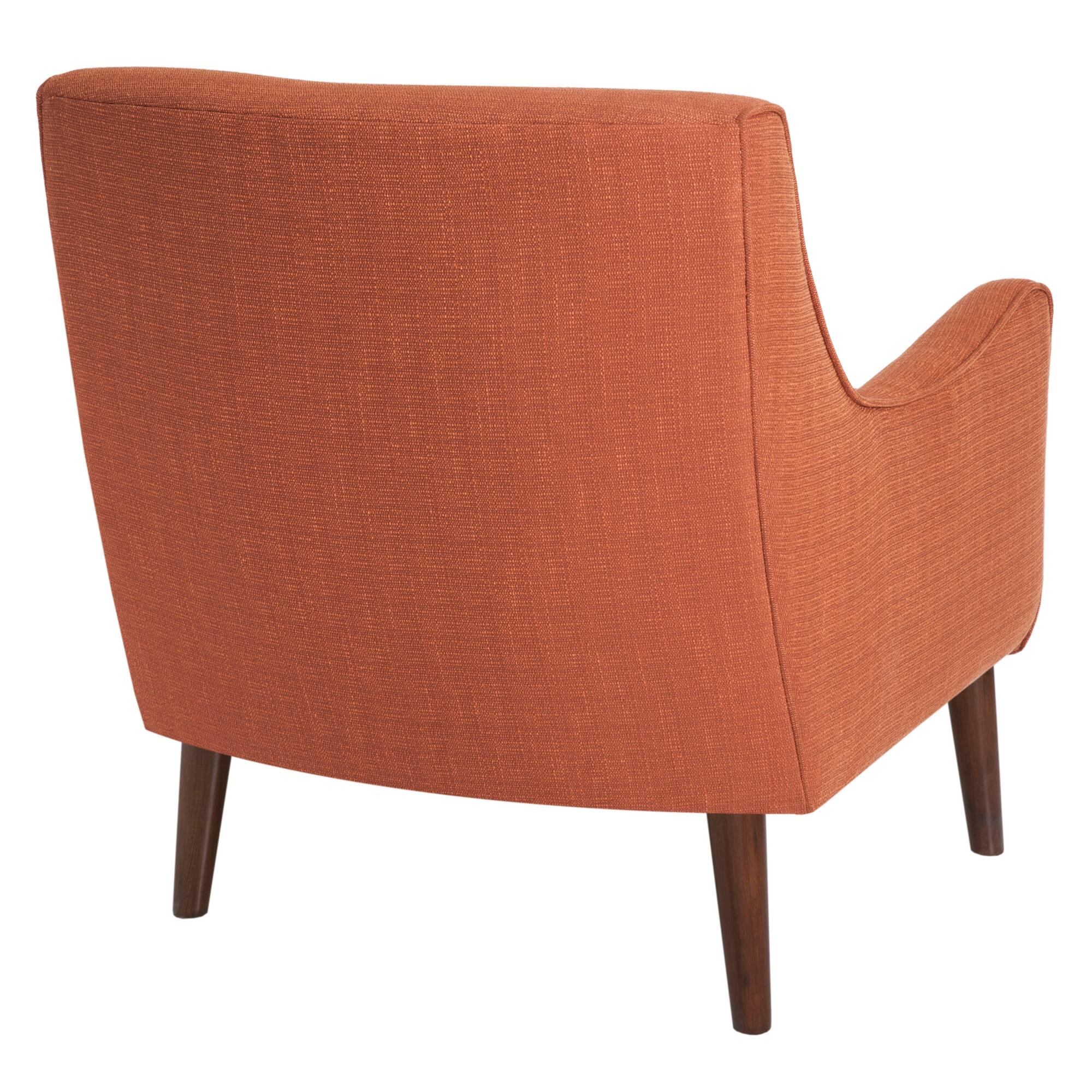 Madison Park Nathan Oxford Accent Chair, Burnt Orange, large