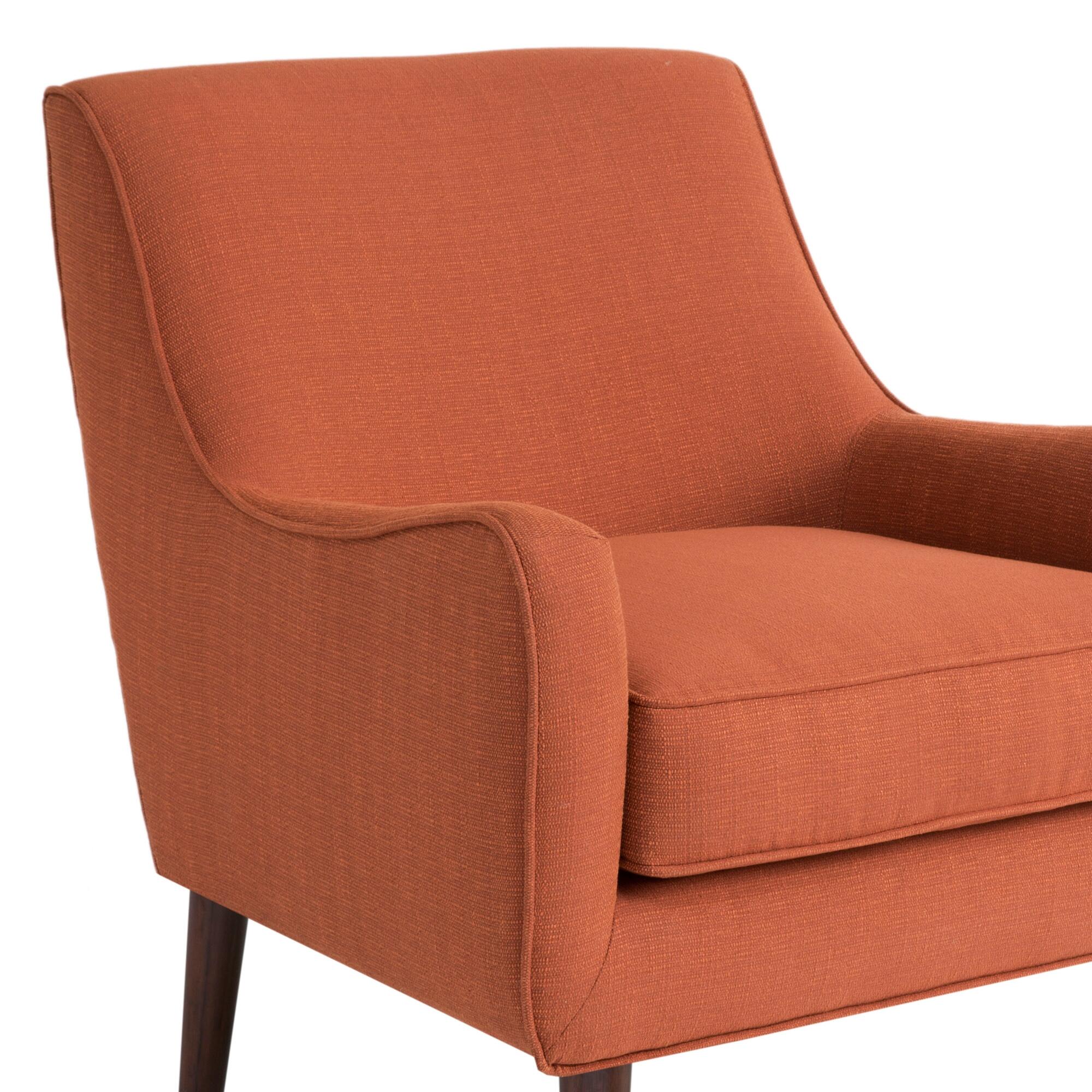 Madison Park Nathan Oxford Accent Chair, Burnt Orange, large