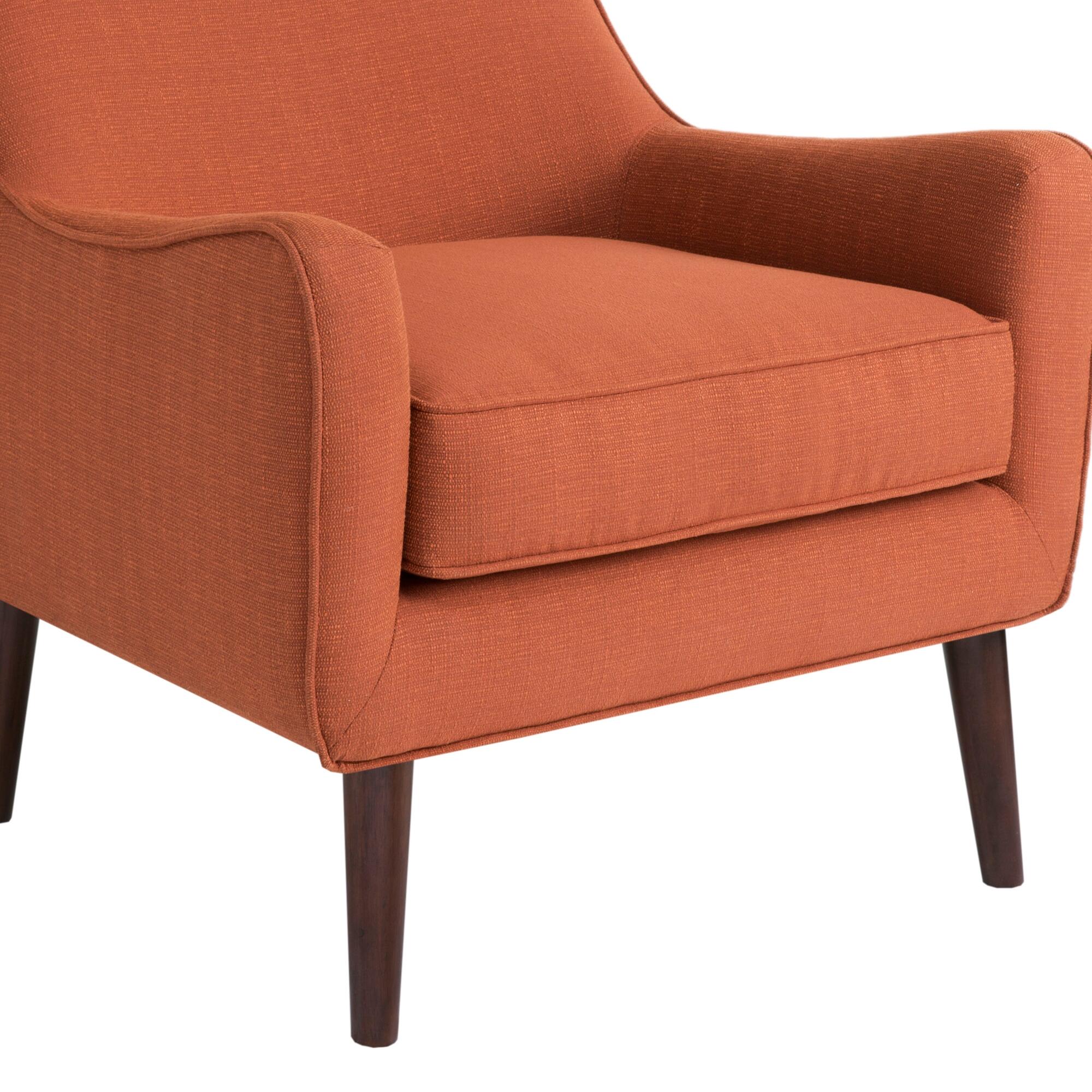 Madison Park Nathan Oxford Accent Chair, Burnt Orange, large