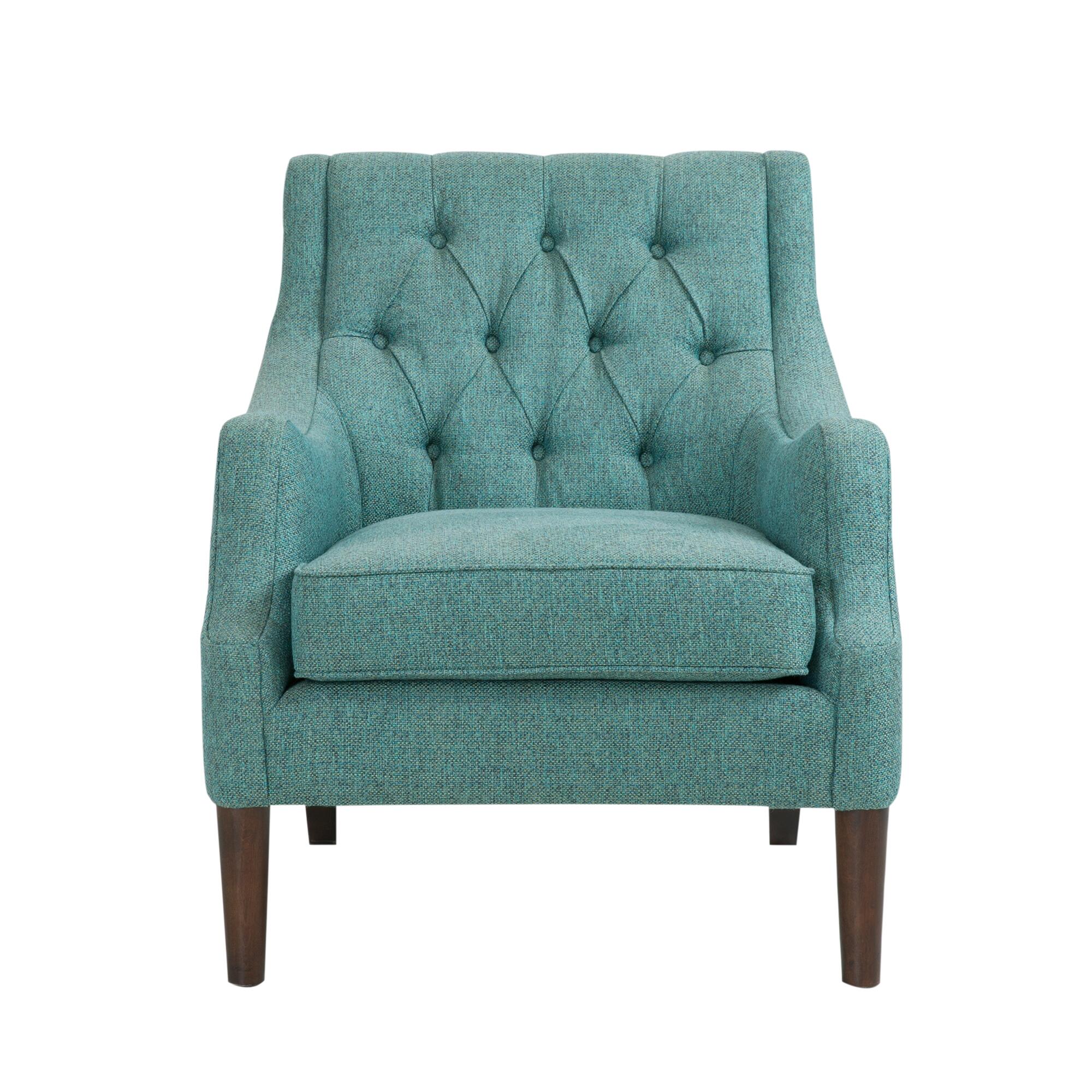 Madison Park Cassie Qwen Accent Chair, Teal, large