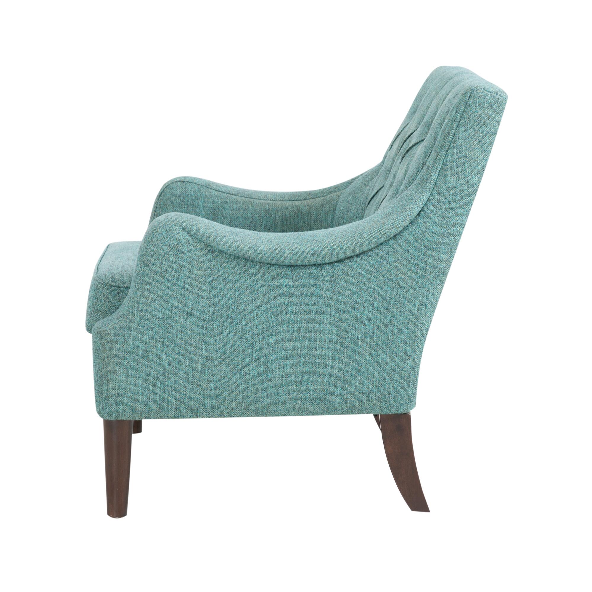 Madison Park Cassie Qwen Accent Chair, Teal, large