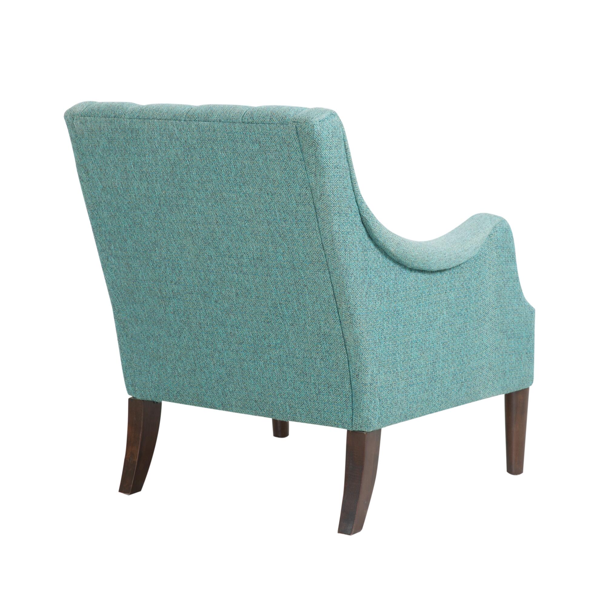 Madison Park Cassie Qwen Accent Chair, Teal, large