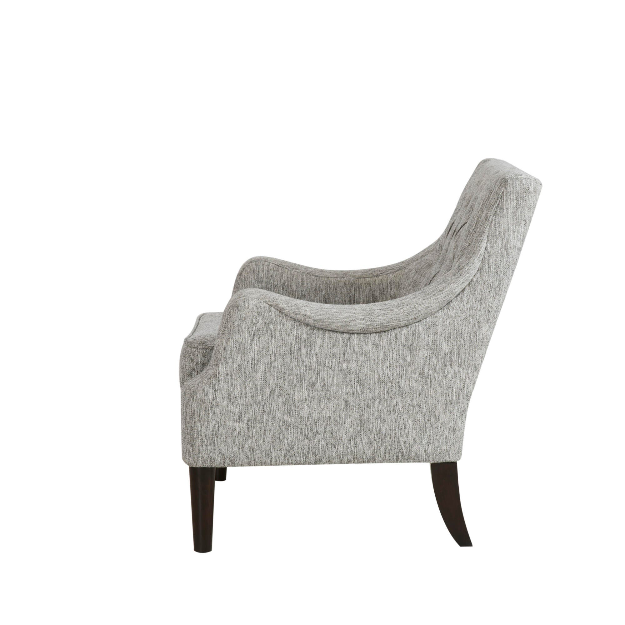 Madison Park Cassie Qwen Accent Chair, Gray, large