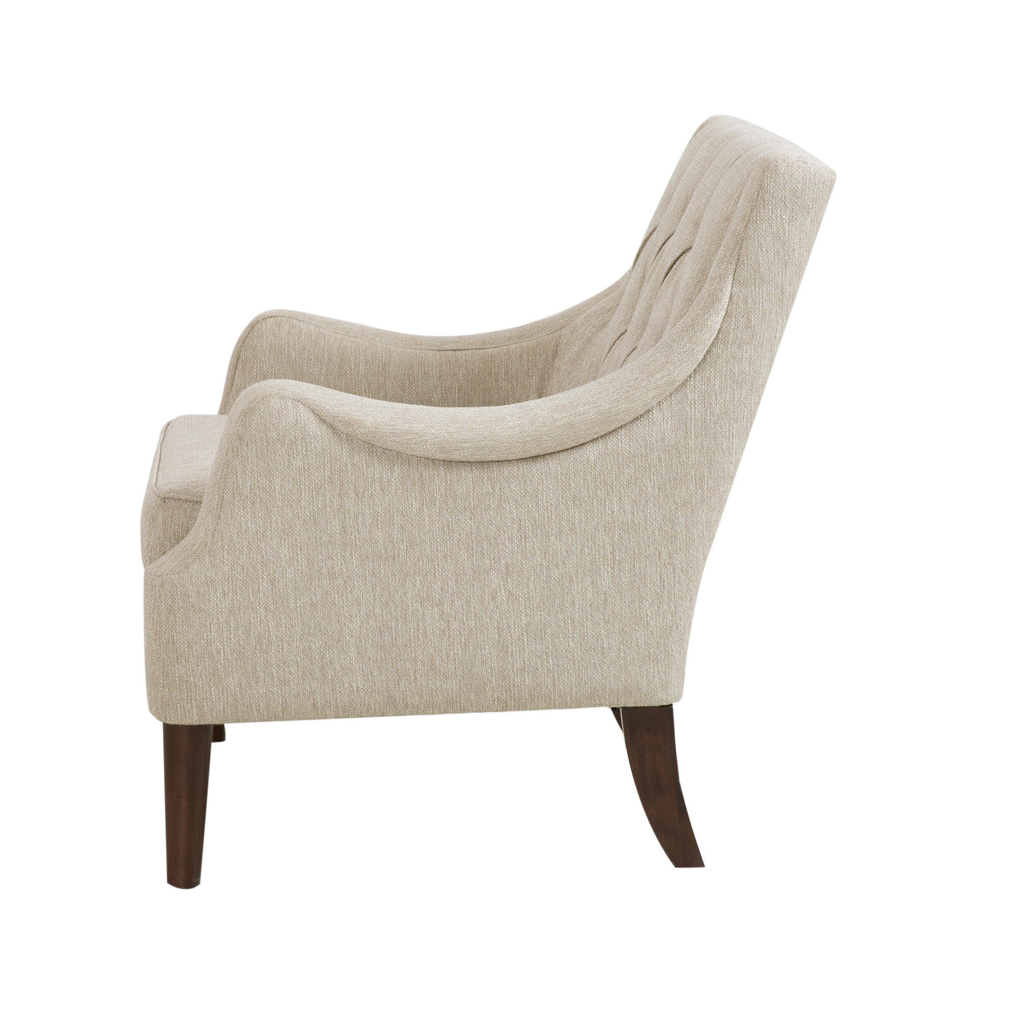 Madison Park Cassie Qwen Accent Chair, Beige, large