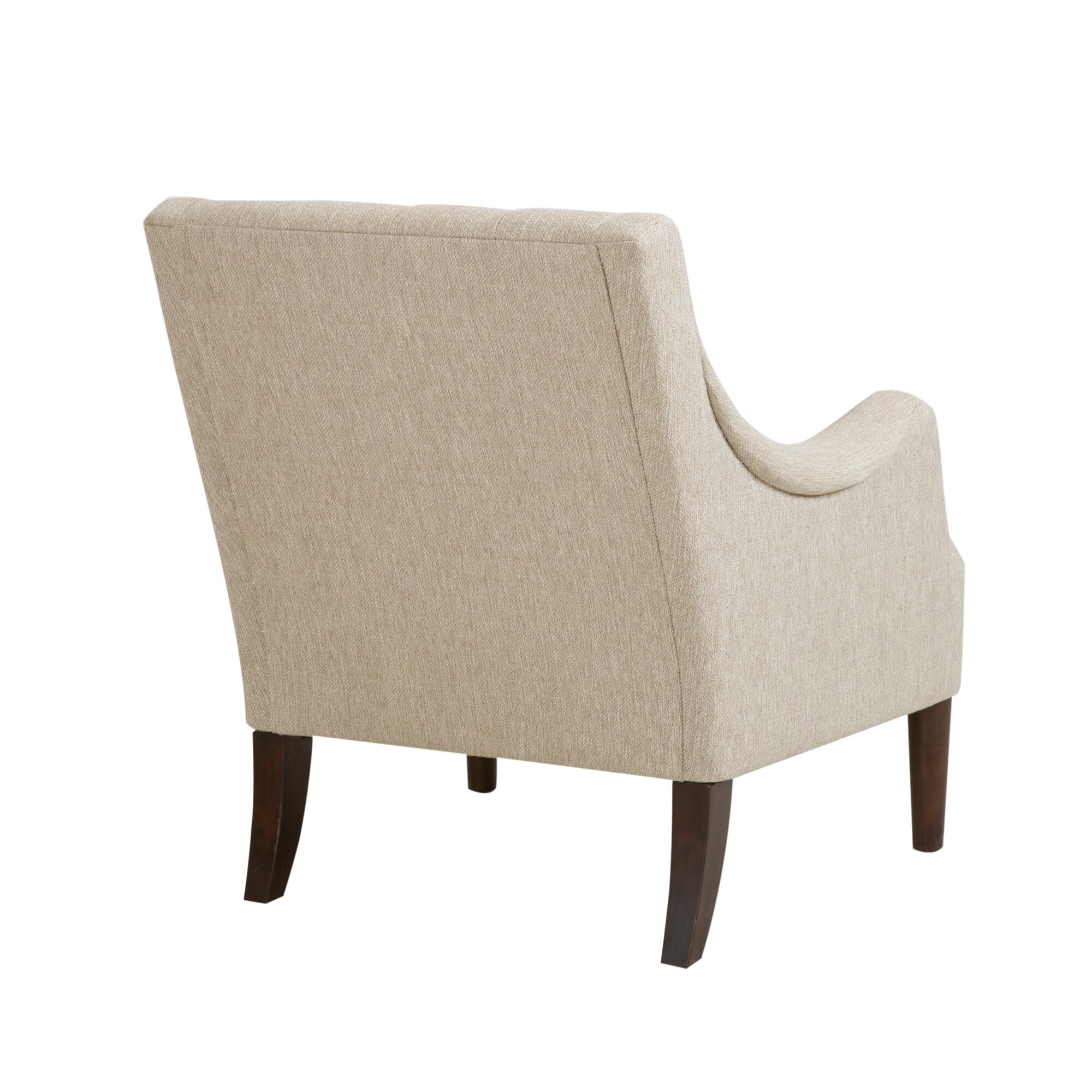 Madison Park Cassie Qwen Accent Chair, Beige, large