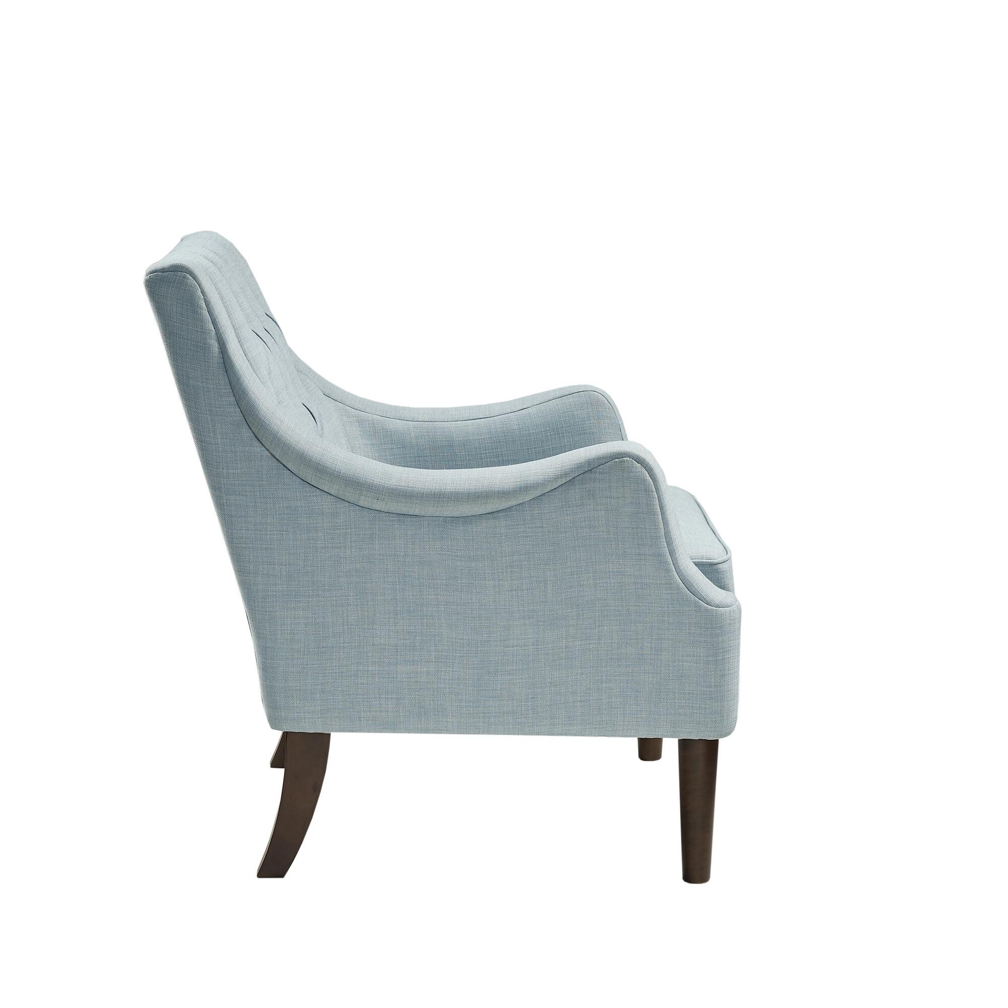 Madison Park Cassie Qwen Accent Chair, Dusty Blue, large