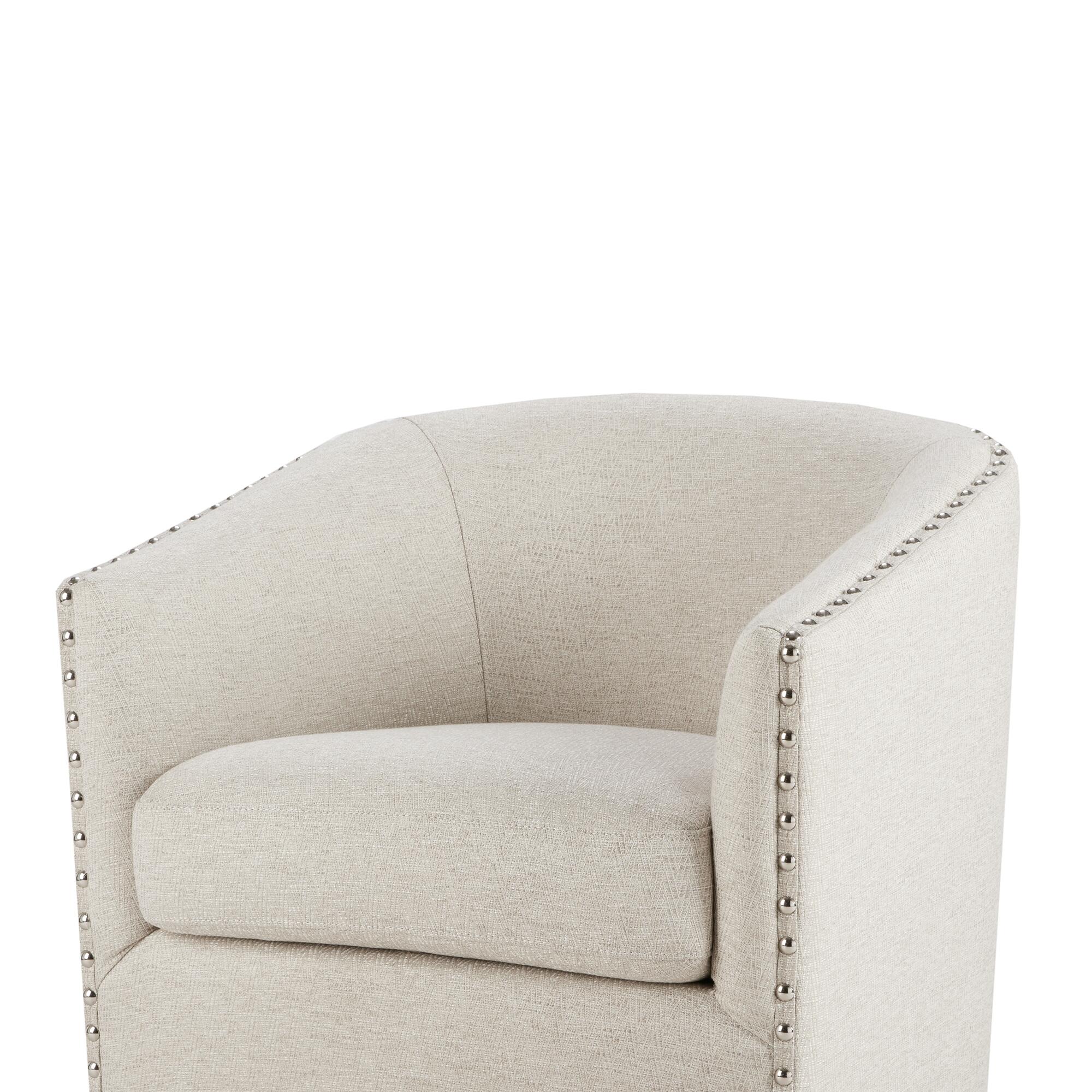 Madison Park Tyler Swivel Chair, Natural Multi, large