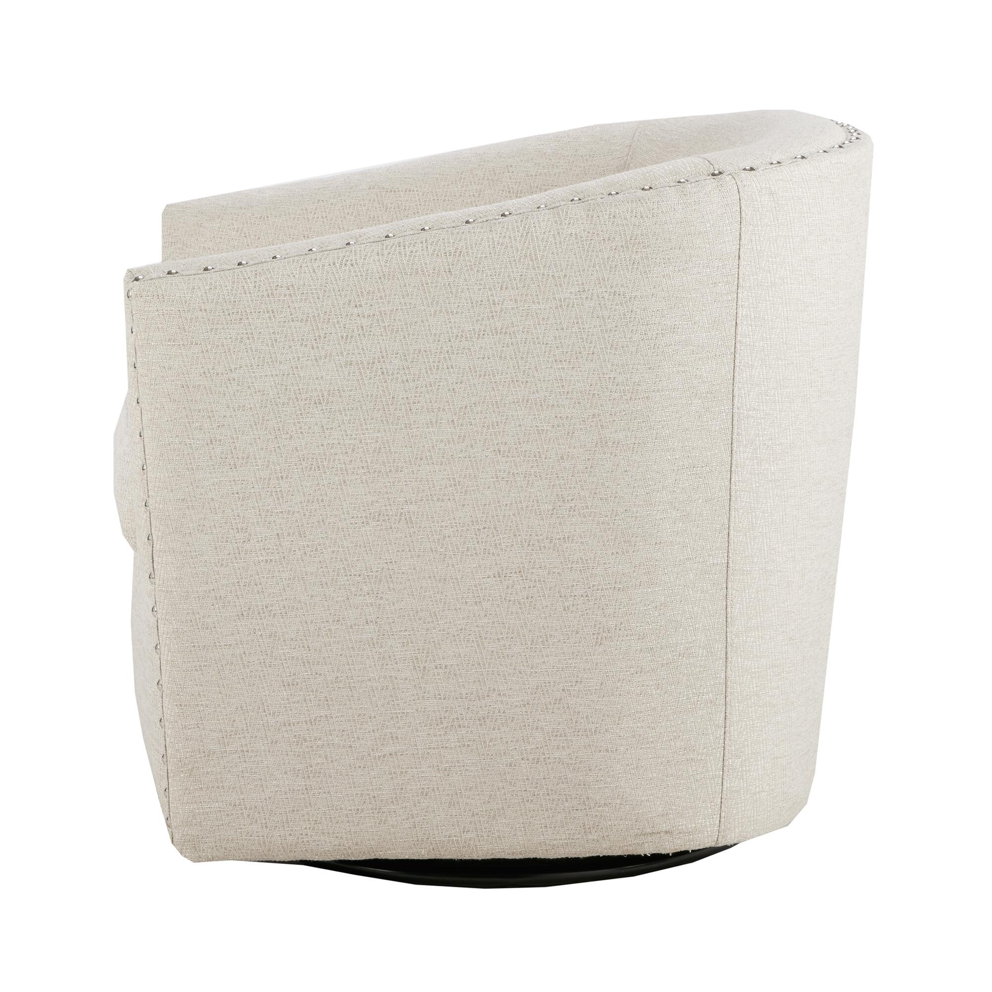 Madison Park Tyler Swivel Chair, Natural Multi, large