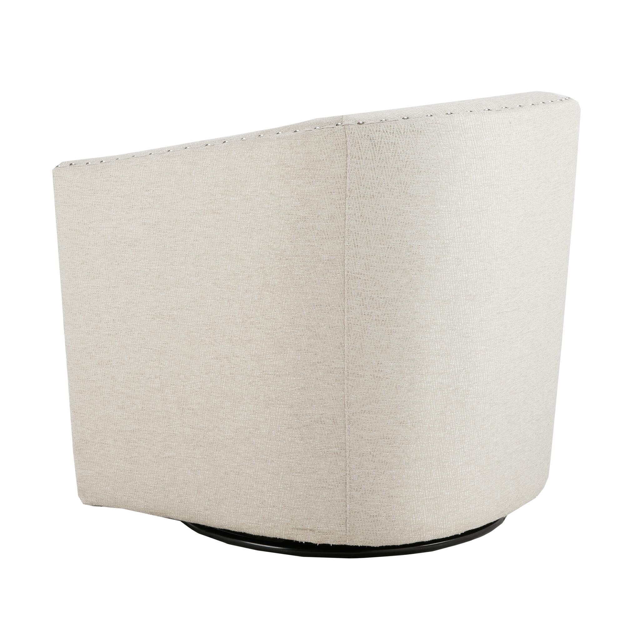 Madison Park Tyler Swivel Chair, Natural Multi, large
