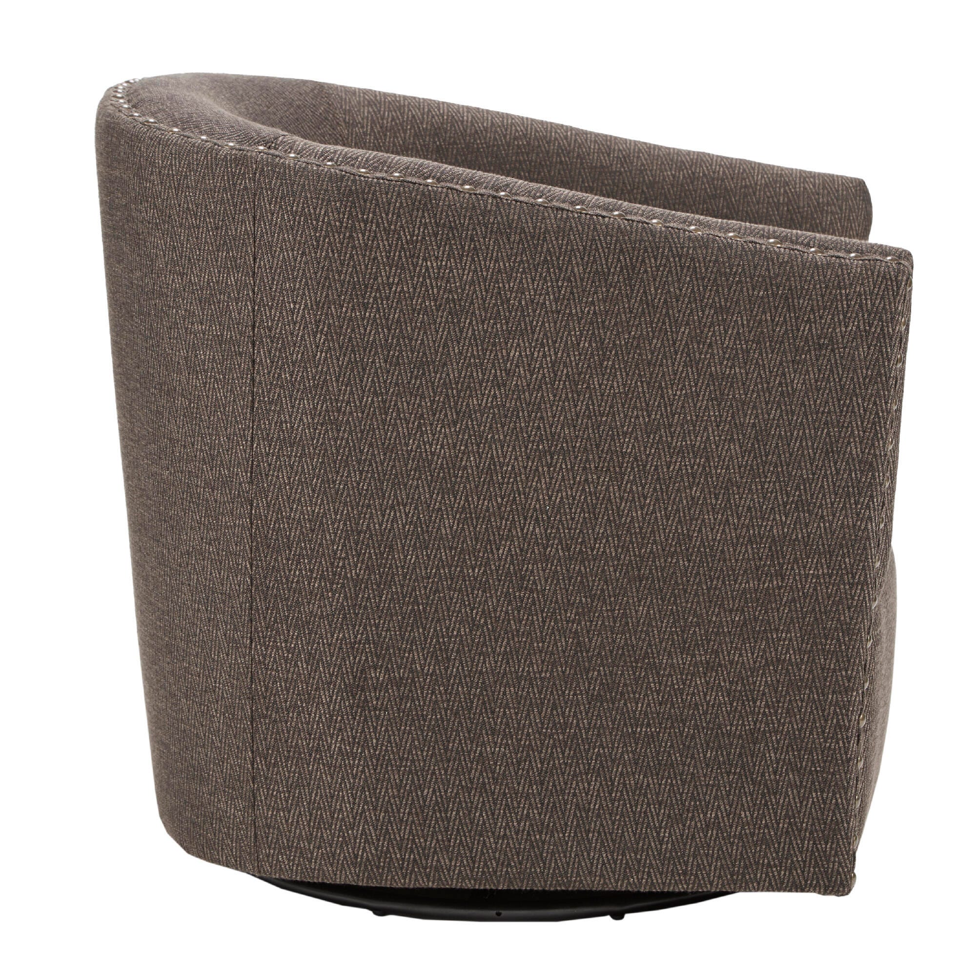 Madison Park Tyler Swivel Chair, Chocolate, large