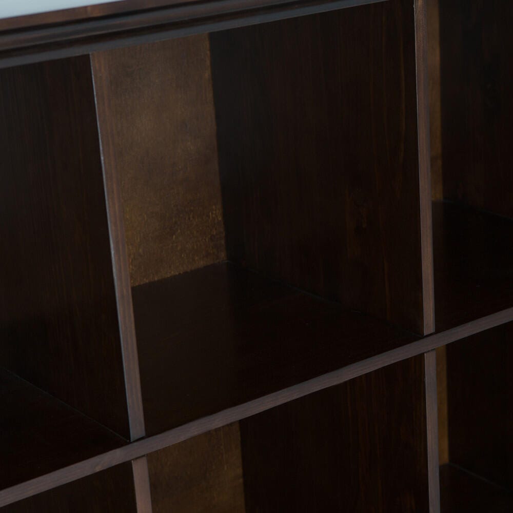 Simpli Home Acadian 48" 12-Cube Storage, Brunette Brown, large