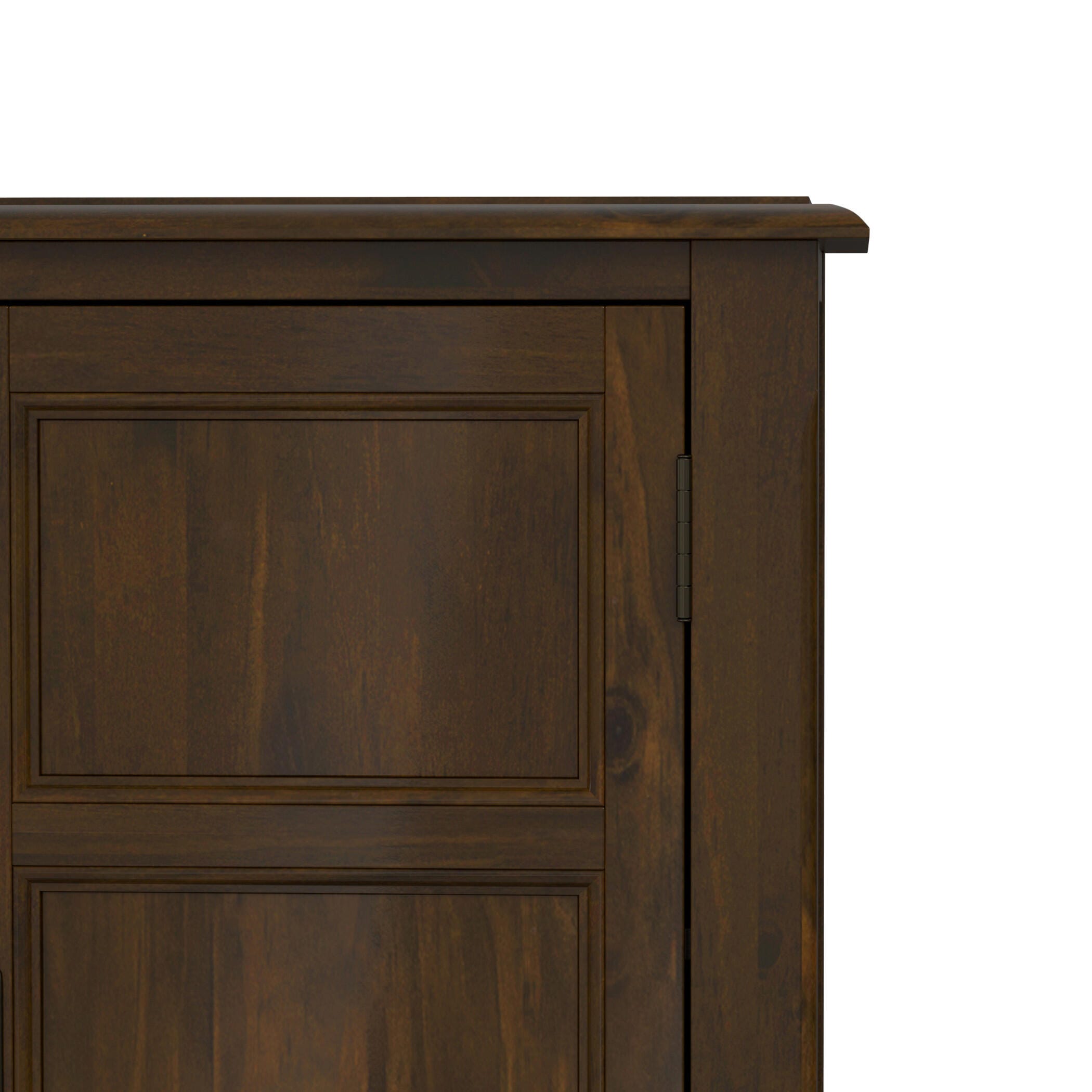 Simpli Home Burlington Burlington 30" Traditional Storage Cabinet, Mahogany Brown, large
