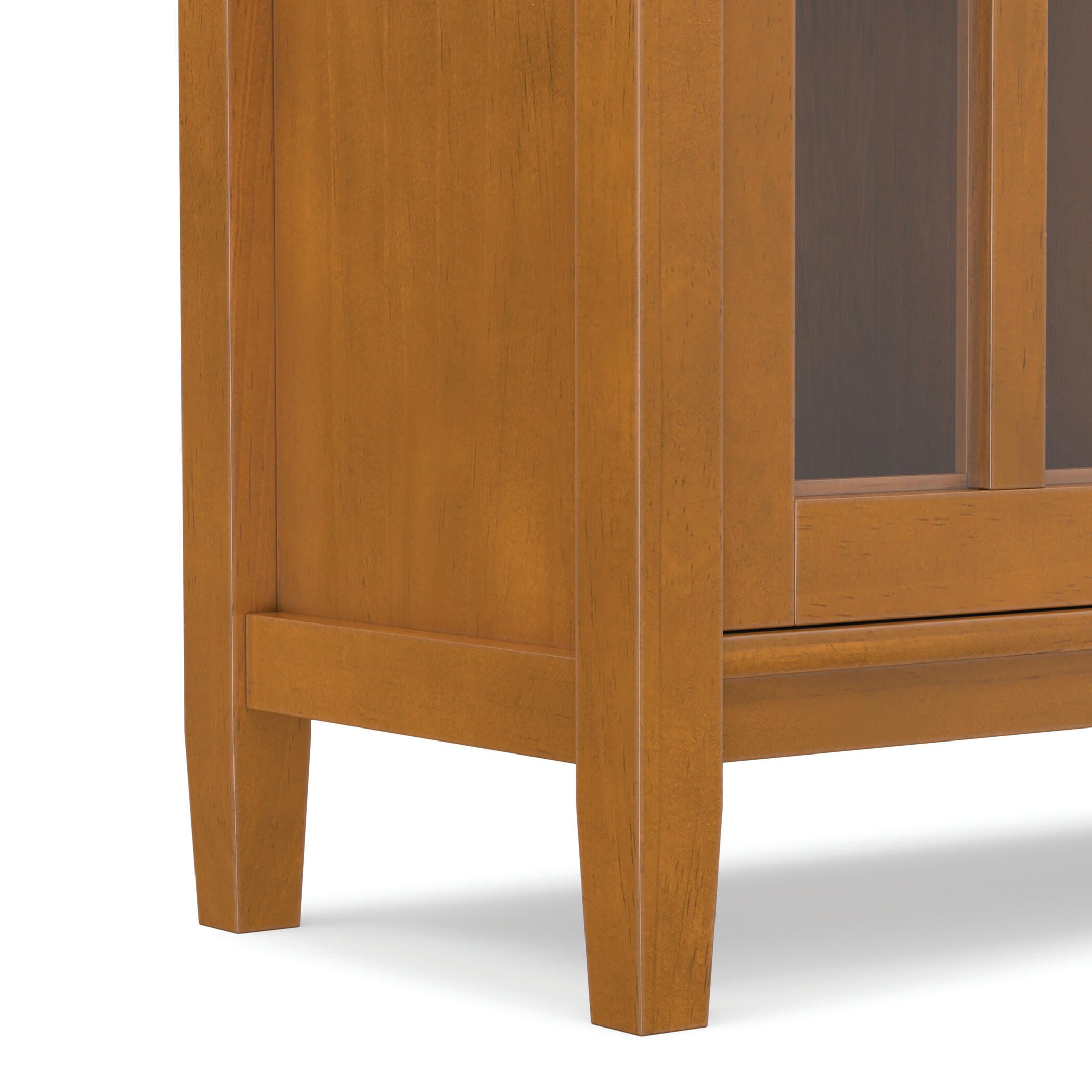 Simpli Home Warm Warm Shaker 32" Rustic Storage Cabinet, Light Golden Brown, large