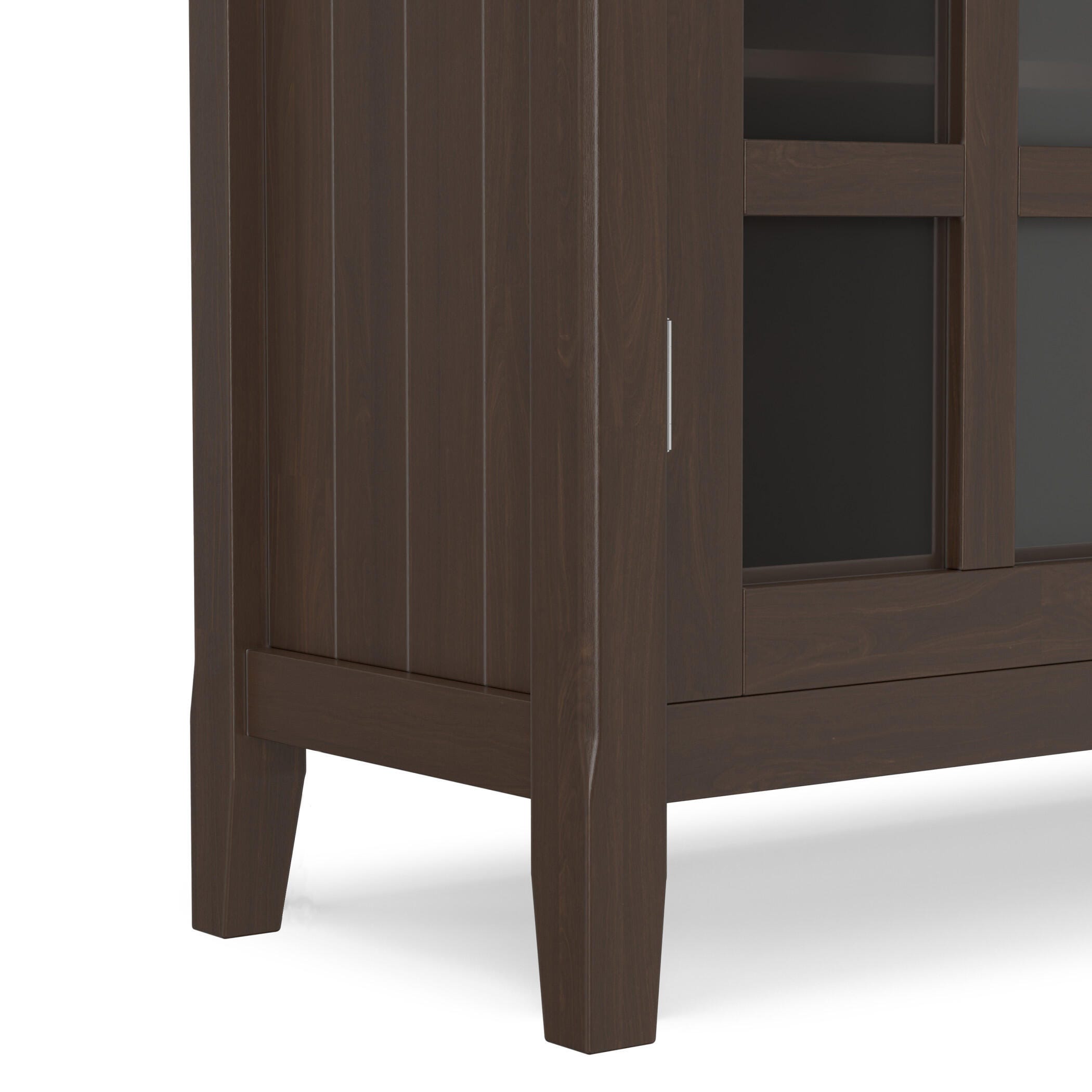 Simpli Home Acadian Acadian 39" Rustic Storage Cabinet, Brown, large