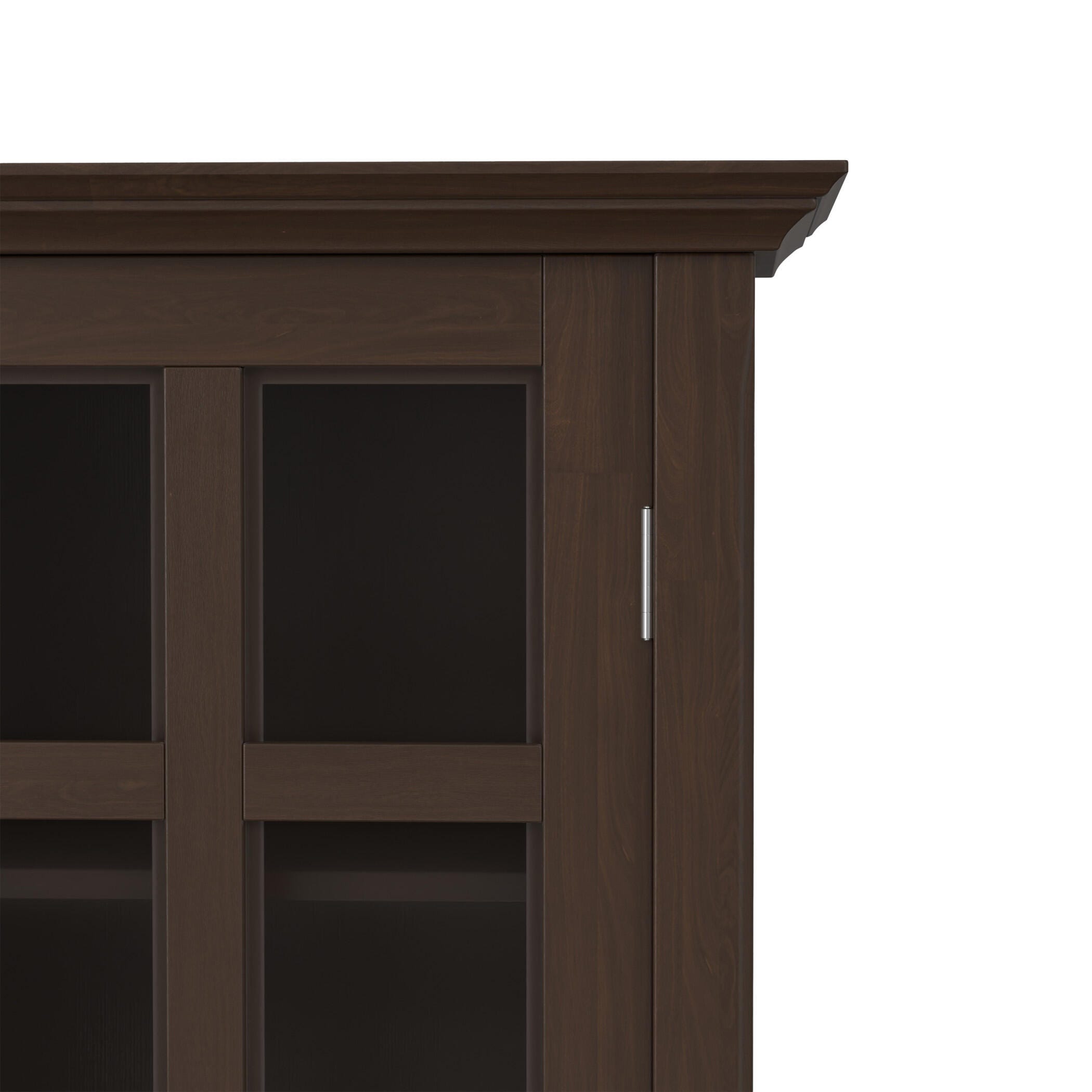 Simpli Home Acadian Acadian 39" Rustic Storage Cabinet, Brown, large