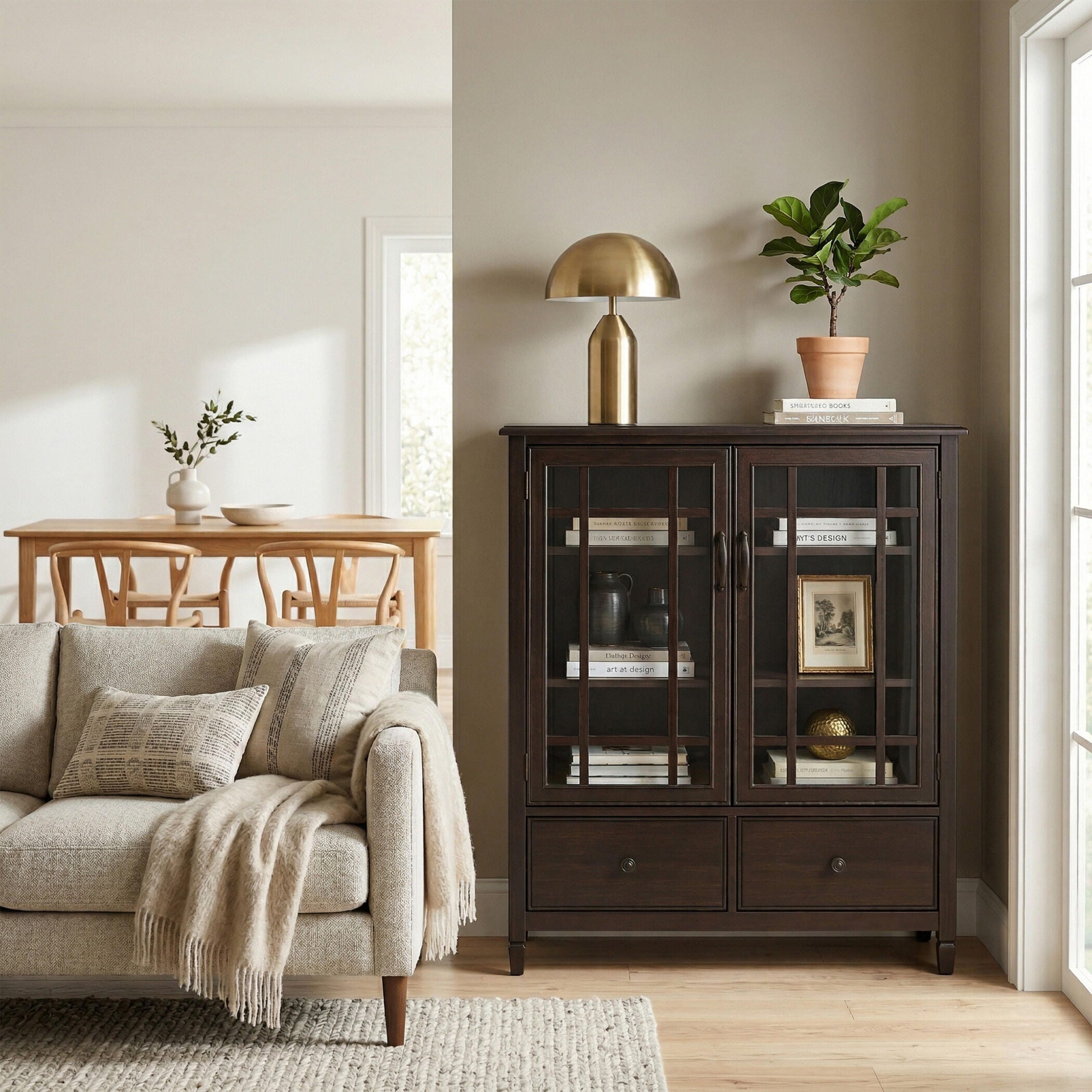 Simpli Home Connaught Connaught 46" Traditional Storage Cabinet, , large