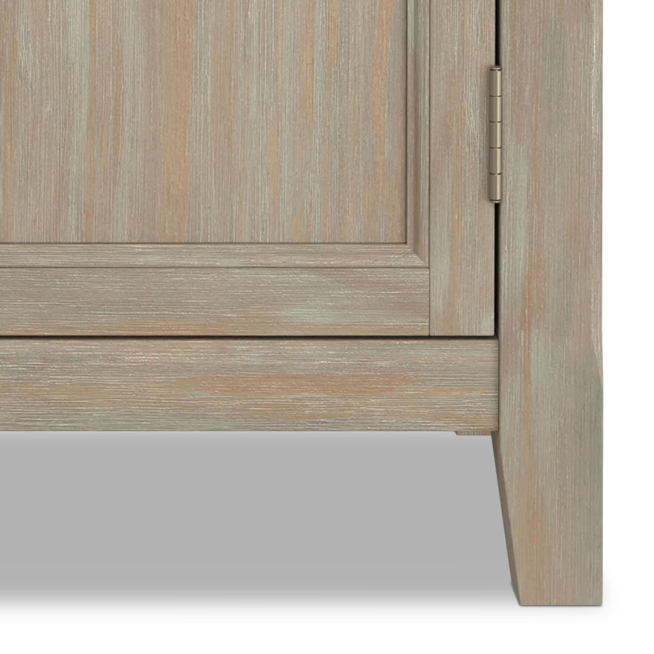 Simpli Home Burlington Gray Storage Cabinet, Gray, large
