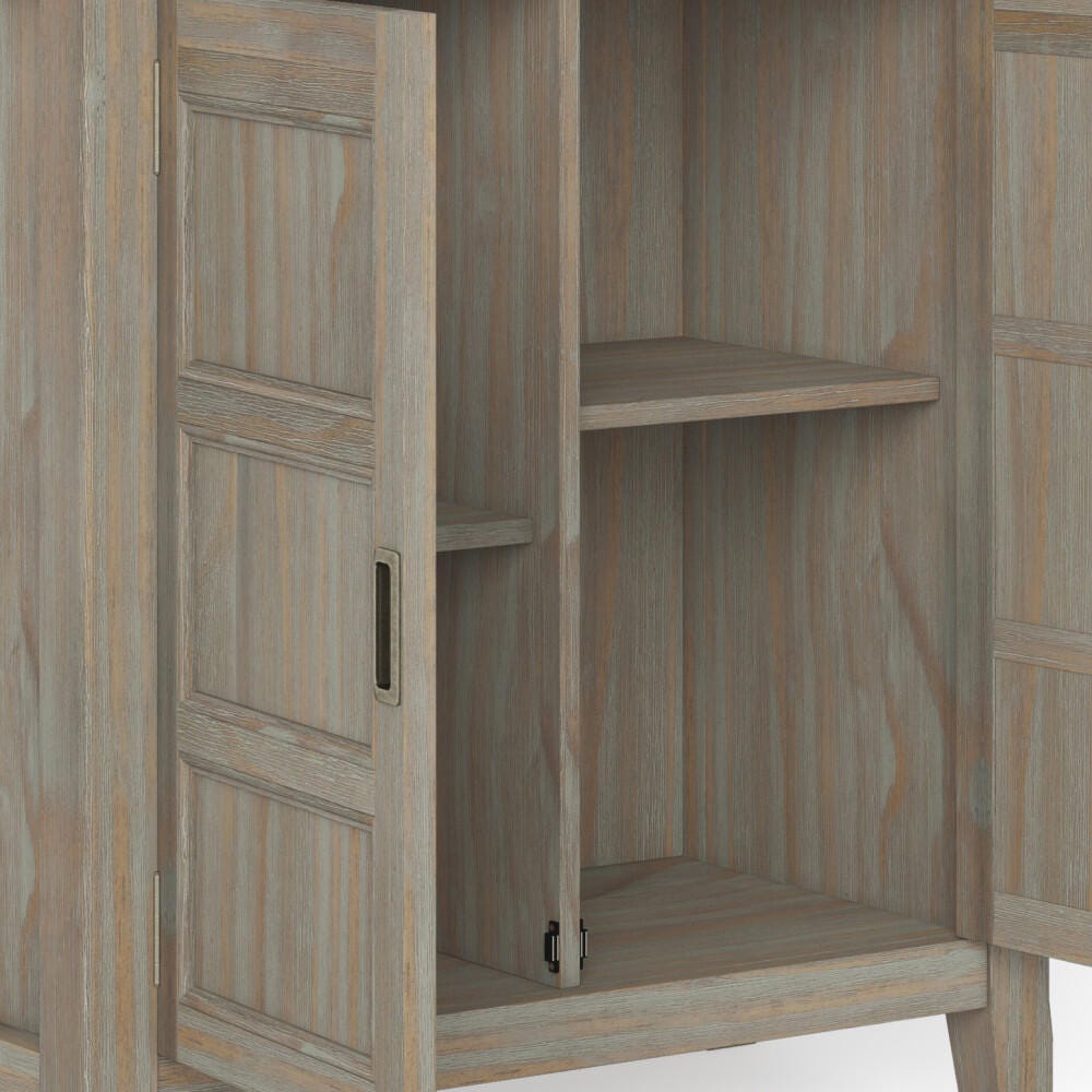 Burlington Gray Storage Cabinet, Gray, large