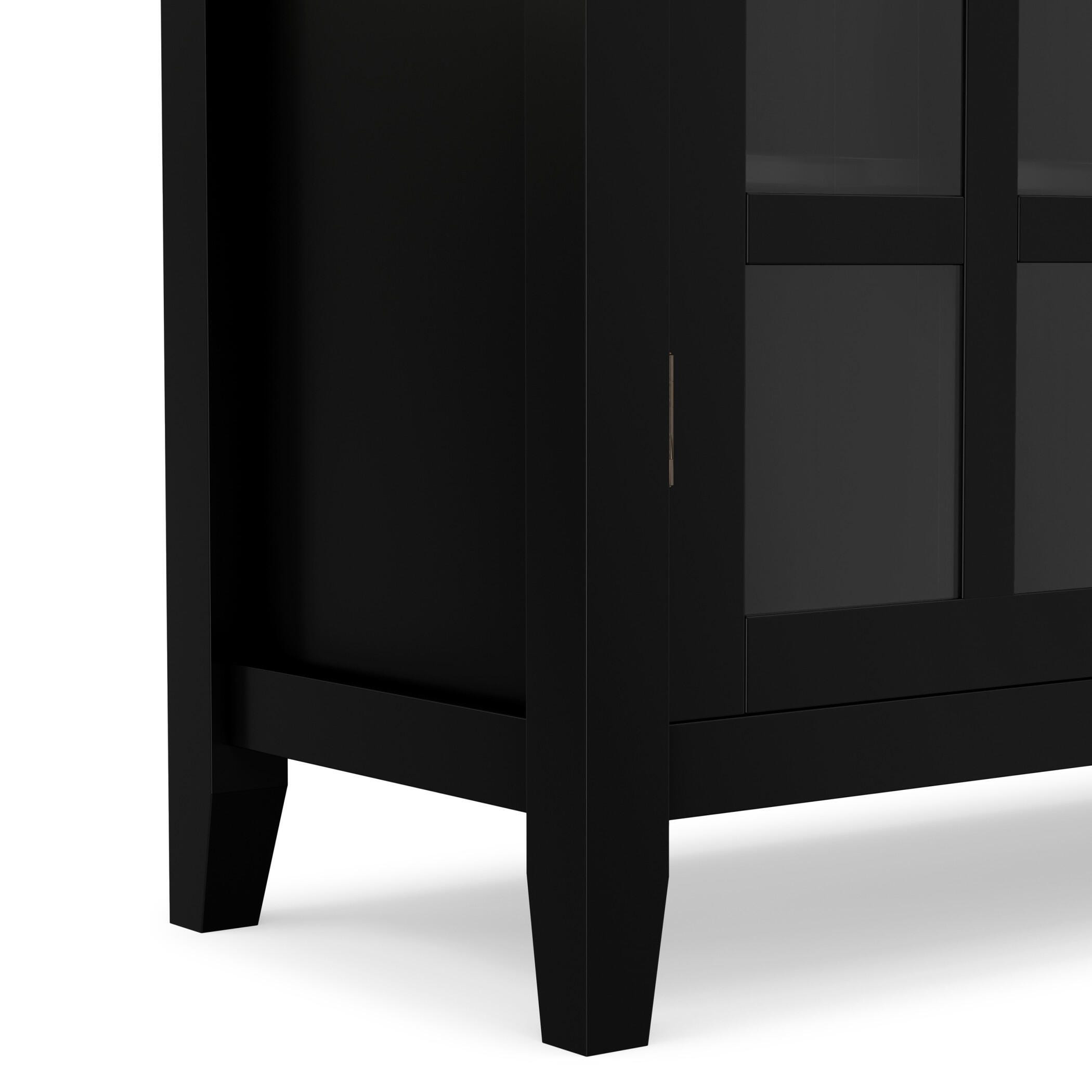 Simpli Home Artisan Artisan 38" Contemporary Storage Cabinet, Black, large