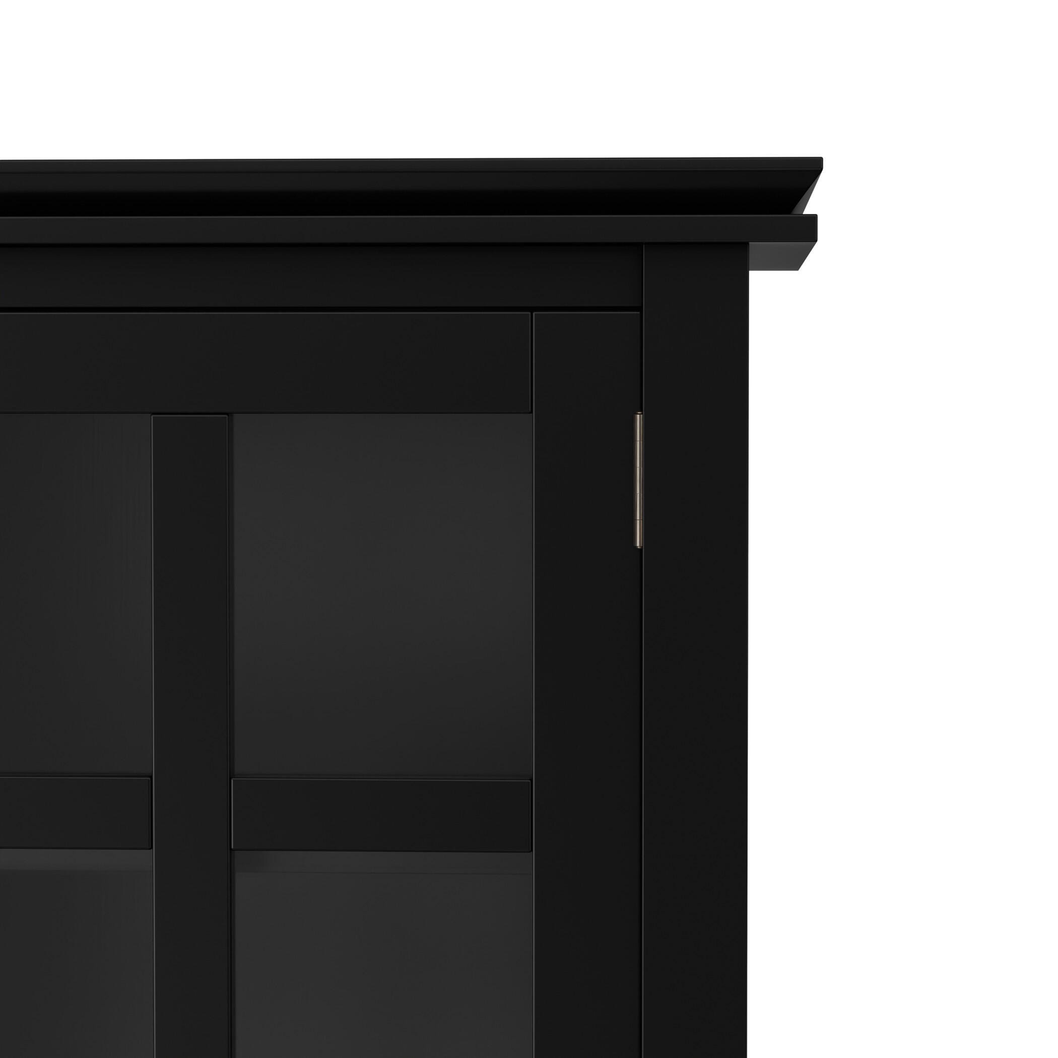 Simpli Home Artisan Artisan 38" Contemporary Storage Cabinet, Black, large