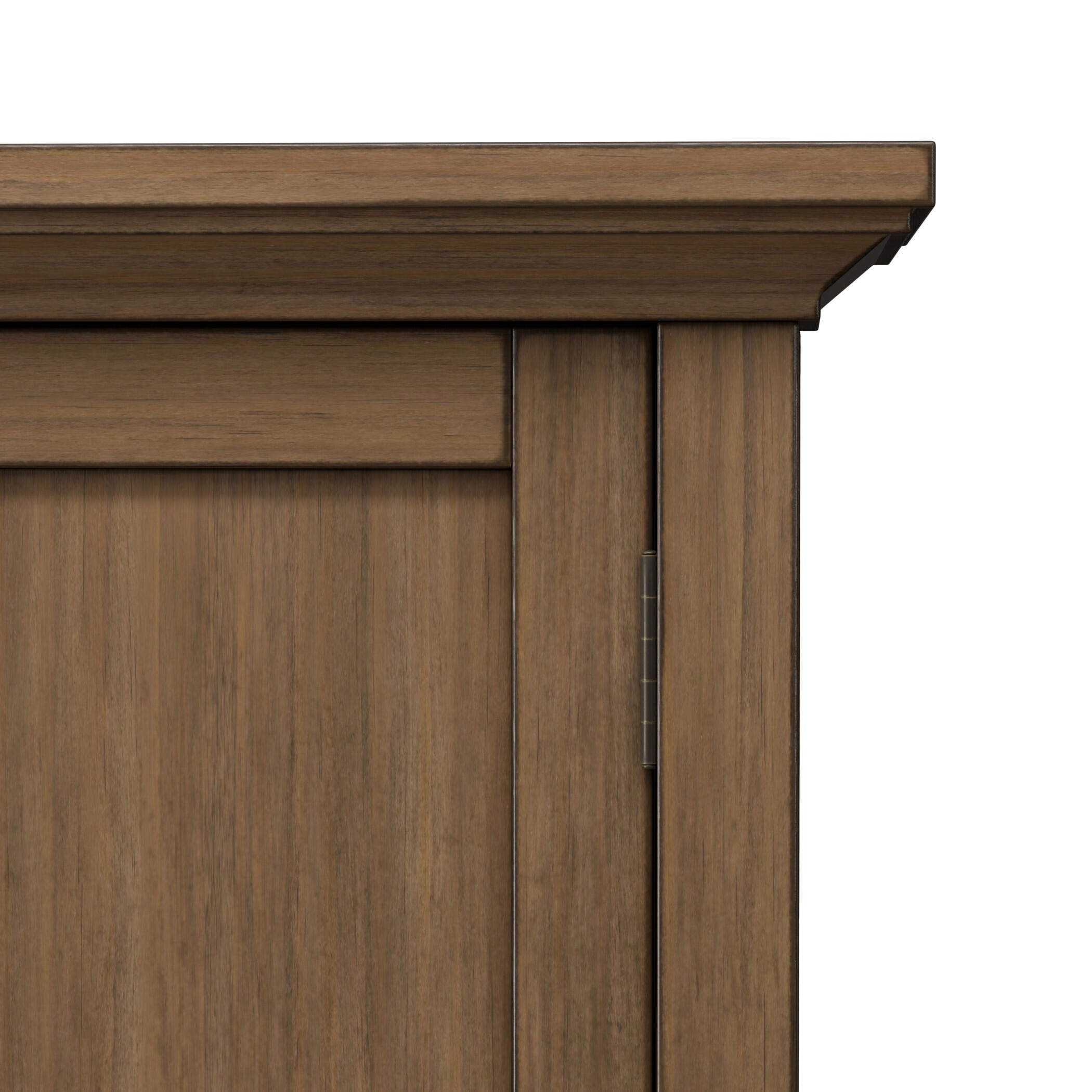 Simpli Home Redmond Redmond 32" Rustic Storage Cabinet, Rustic Natural Aged Brown, large