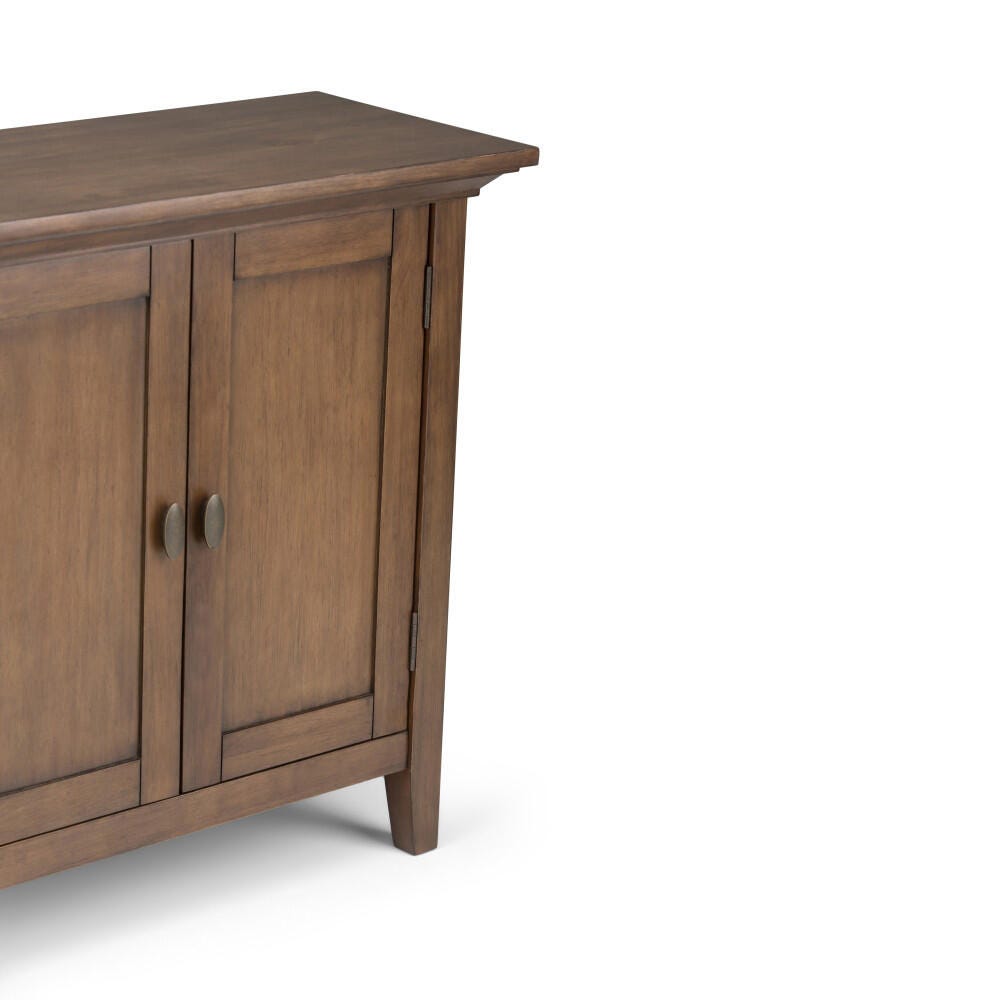 Simpli Home Redmond 32" Rustic Storage Cabinet, Rustic Natural Aged Brown, large