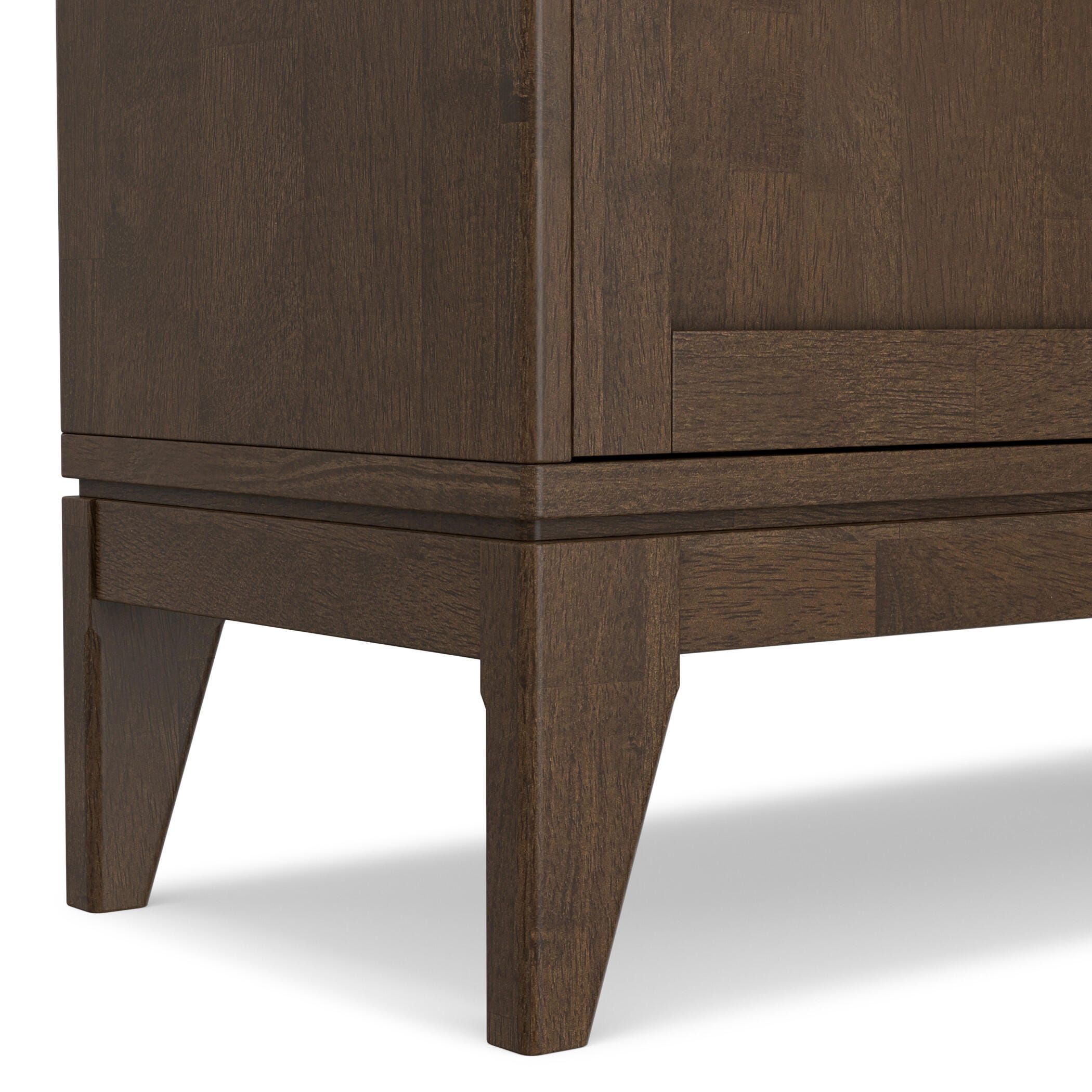 Simpli Home Harper Harper 30" Mid Century Storage Cabinet, Dark Brown, large