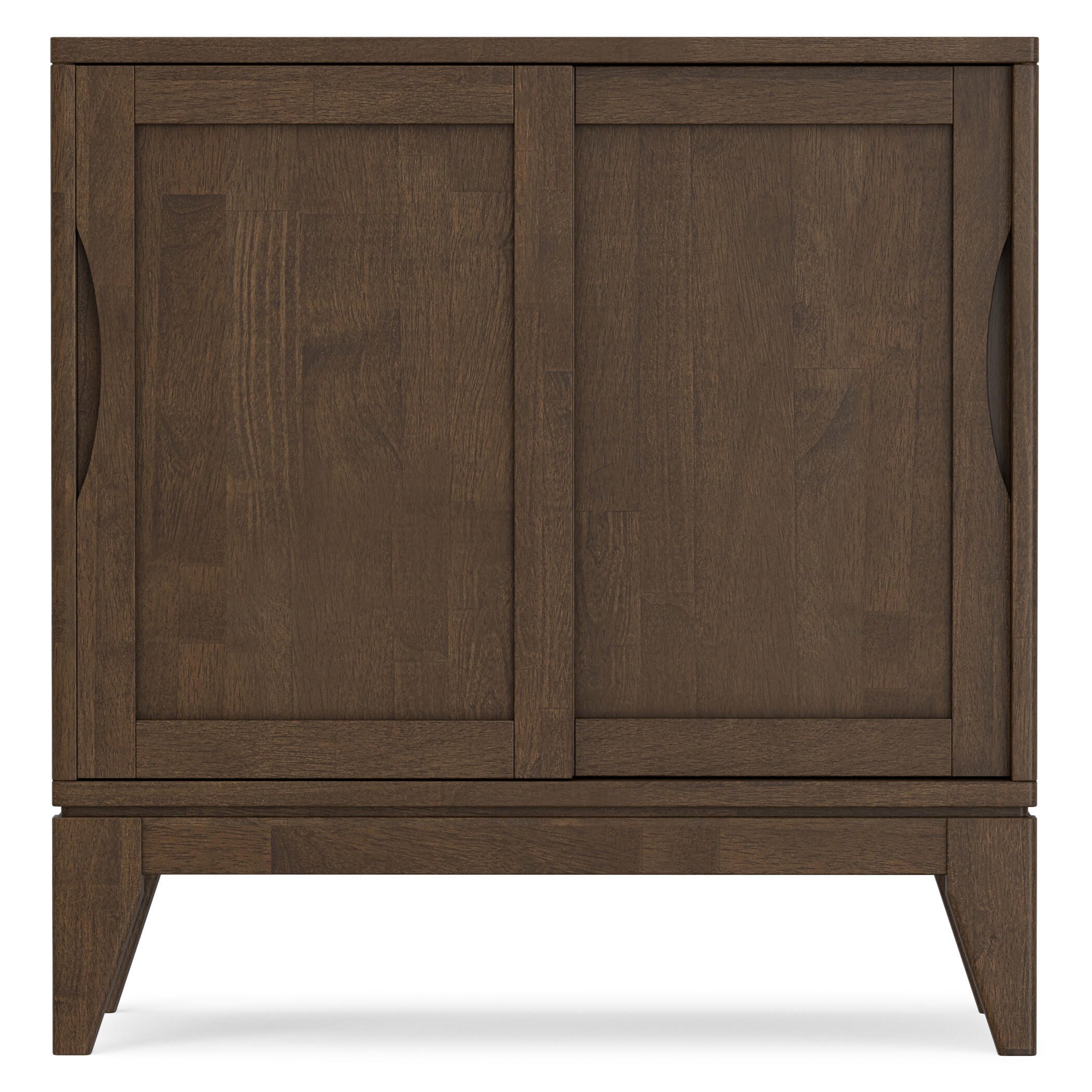 Simpli Home Harper Harper 30" Mid Century Storage Cabinet, Dark Brown, large