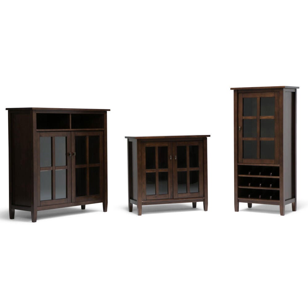 Warm Shaker SOLID WOOD 32 inch Wide Transitional Low Storage
