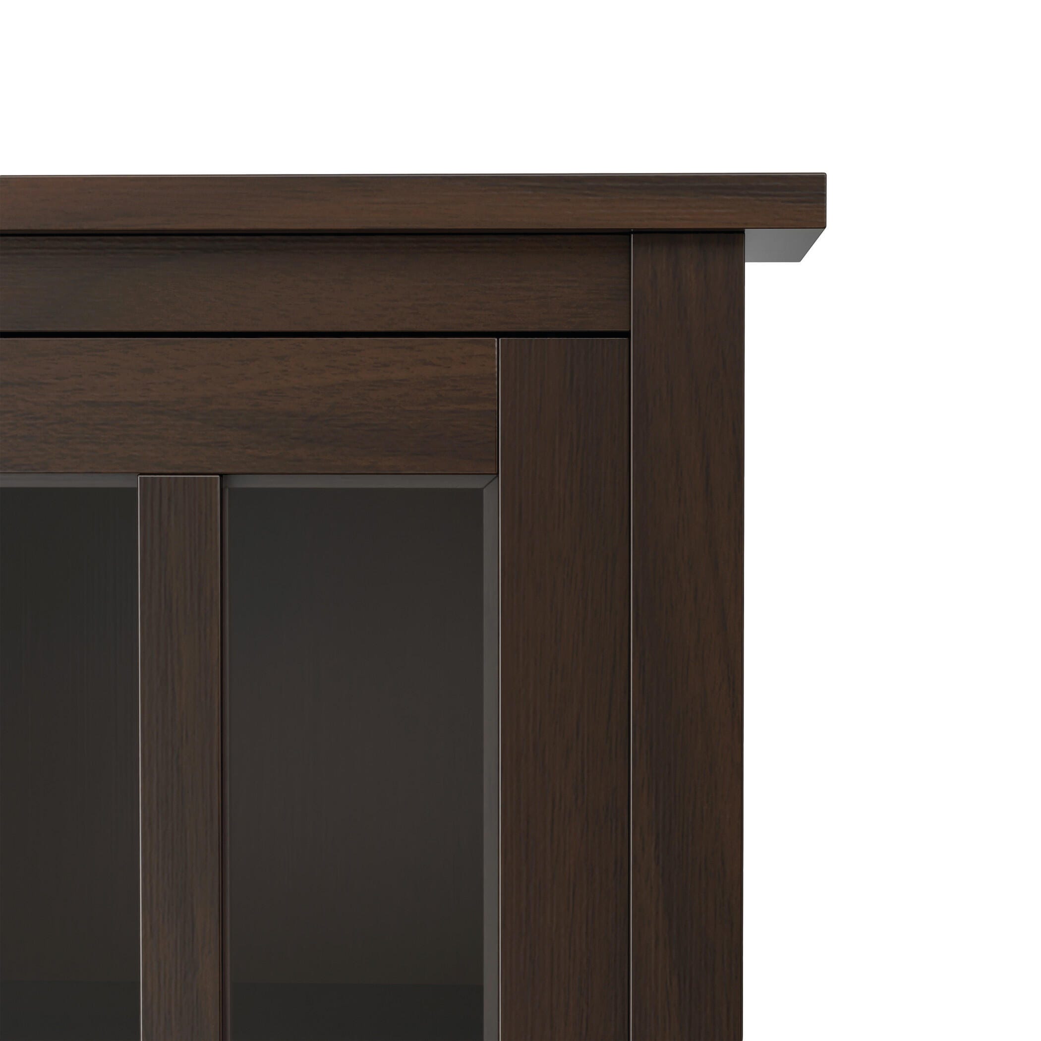 Simpli Home Warm Warm Shaker 32" Rustic Storage Cabinet, Brown, large