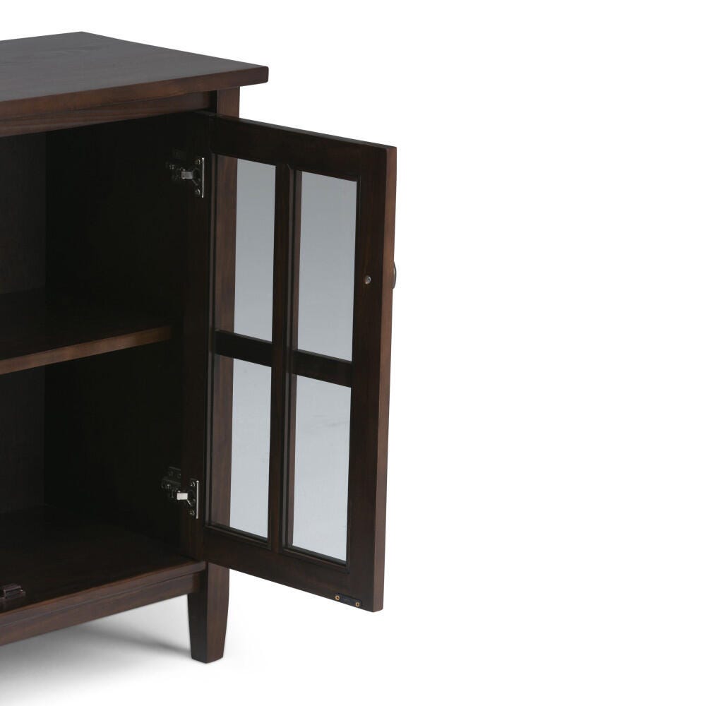 Warm Shaker SOLID WOOD 32 inch Wide Transitional Low Storage