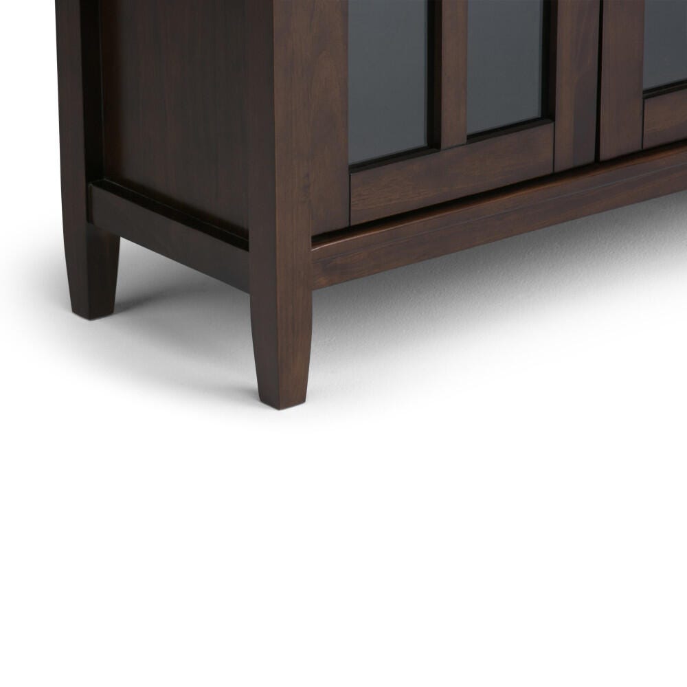 Simpli Home Warm Shaker 32" Rustic Storage Cabinet, Brown, large