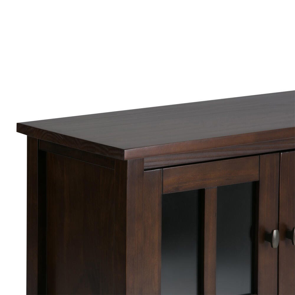 Warm Shaker SOLID WOOD 32 inch Wide Transitional Low Storage
