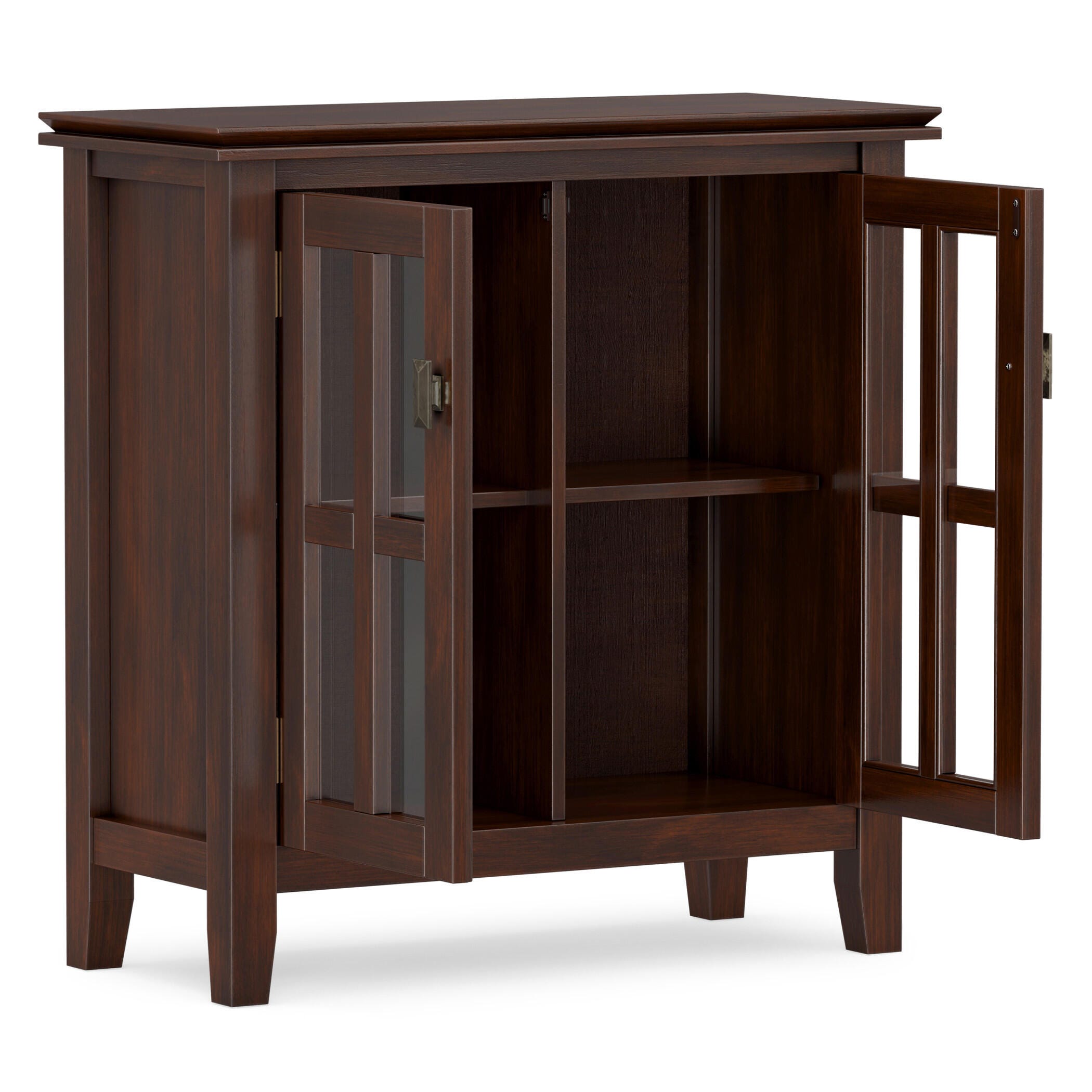 Simpli Home Artisan Artisan 30" Contemporary Storage Cabinet, Russet Brown, large